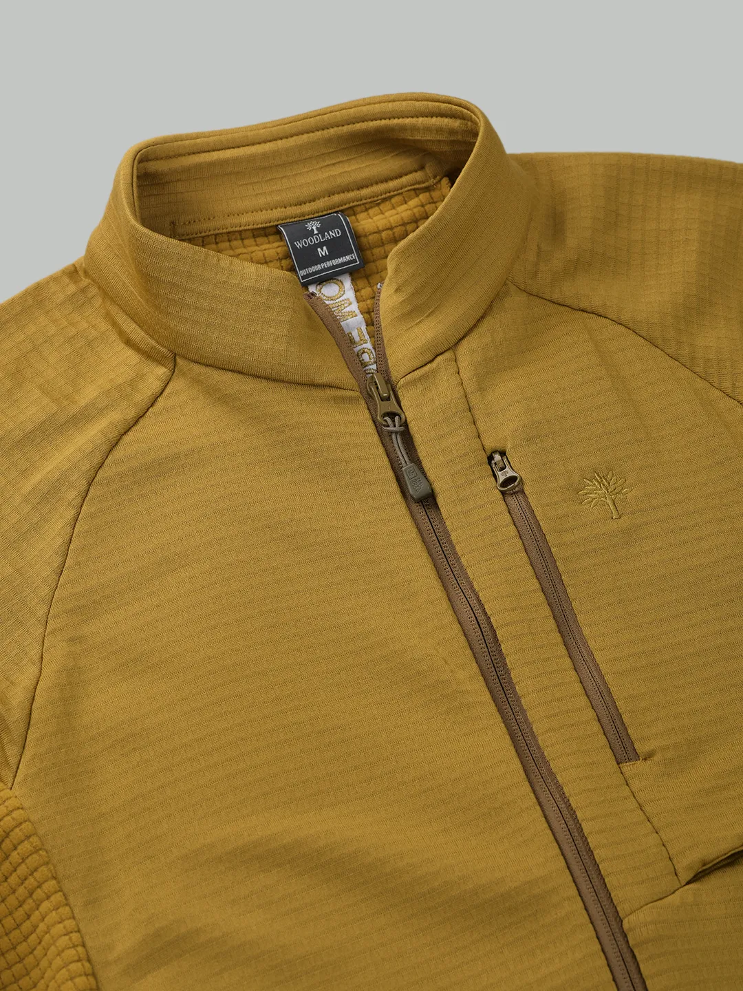 Men’s Mustard Outdoor Zip-Front Sweatshirt - Thumbnail 5