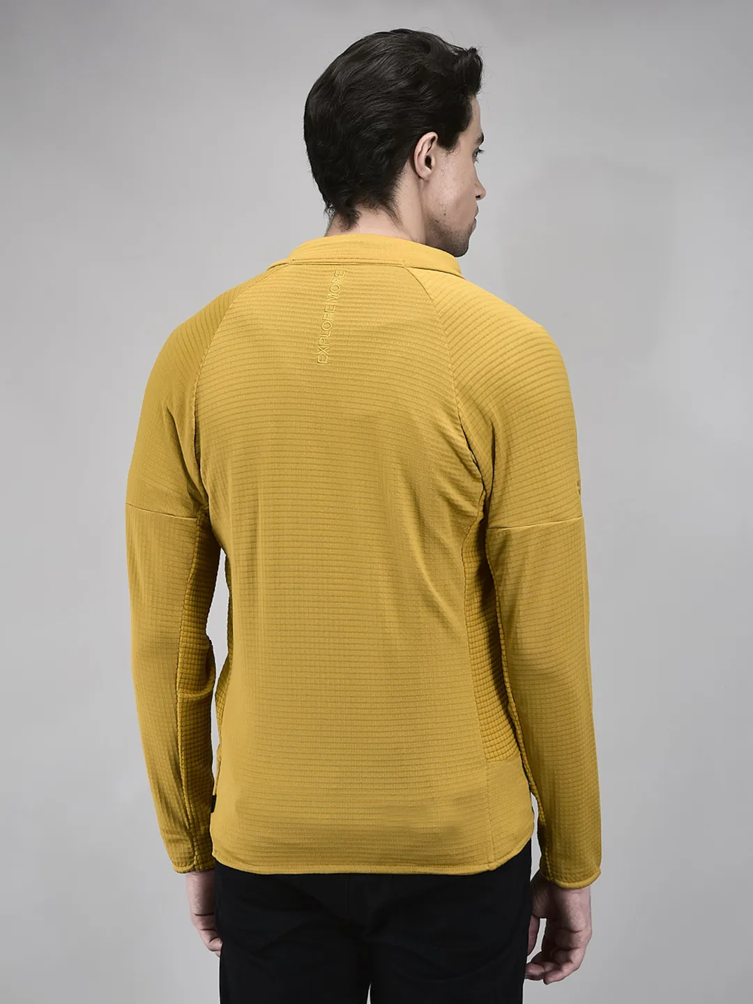 Men’s Mustard Outdoor Zip-Front Sweatshirt - Thumbnail 6