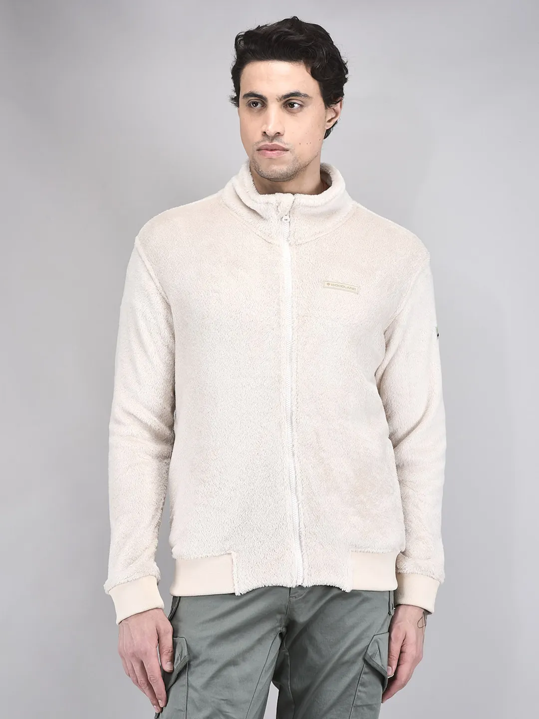 woodland-men-cream-polar-fleece-zipper-sweatshirt