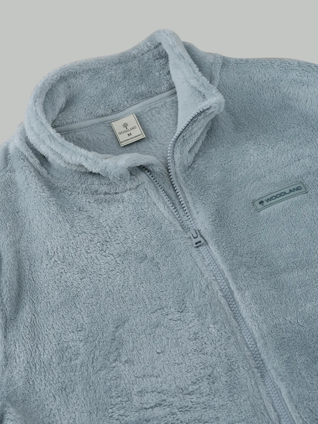 Woodland Men IceBlue Polar Fleece Zipper Sweatshirt - Thumbnail 5