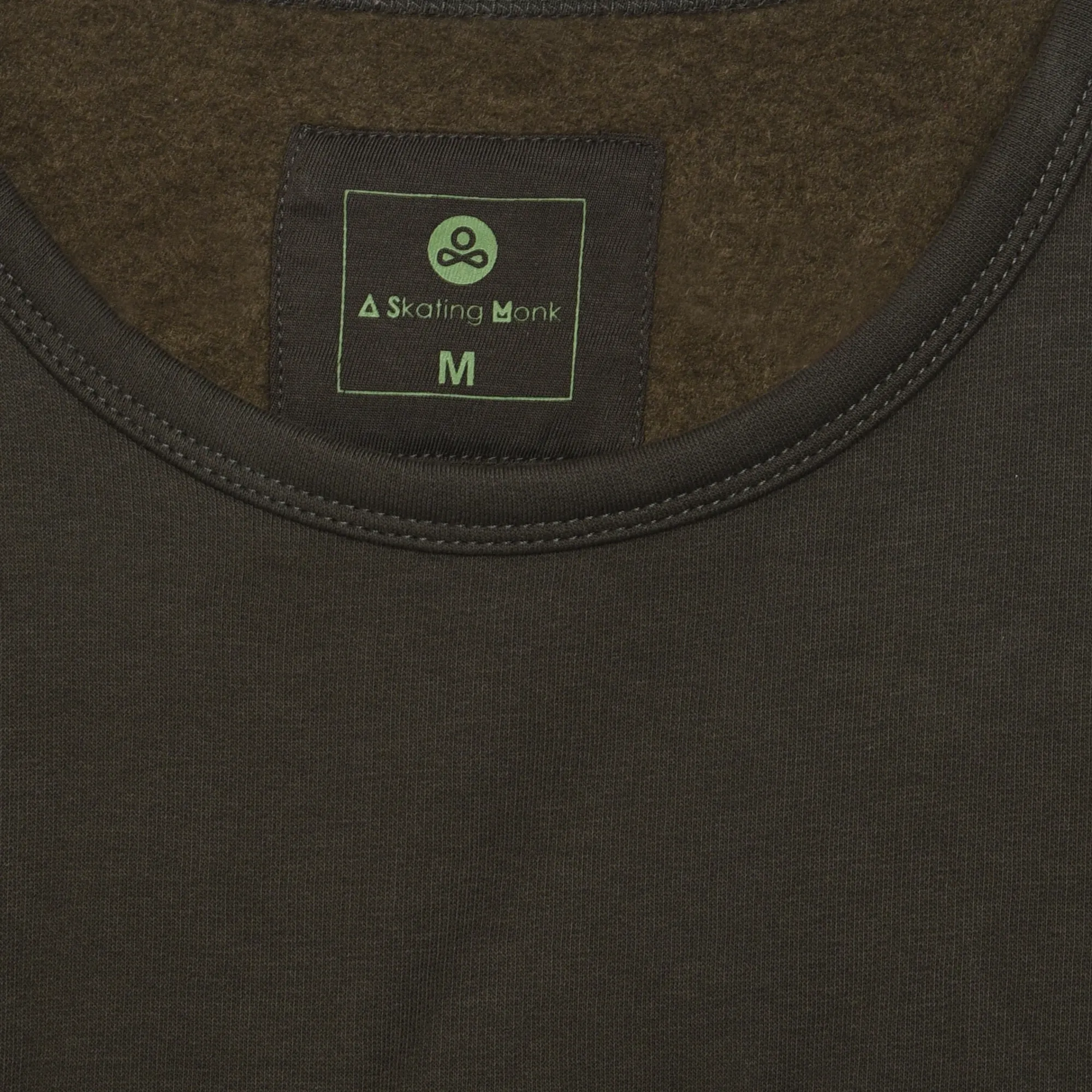 Olive sweatshirt - Thumbnail 4