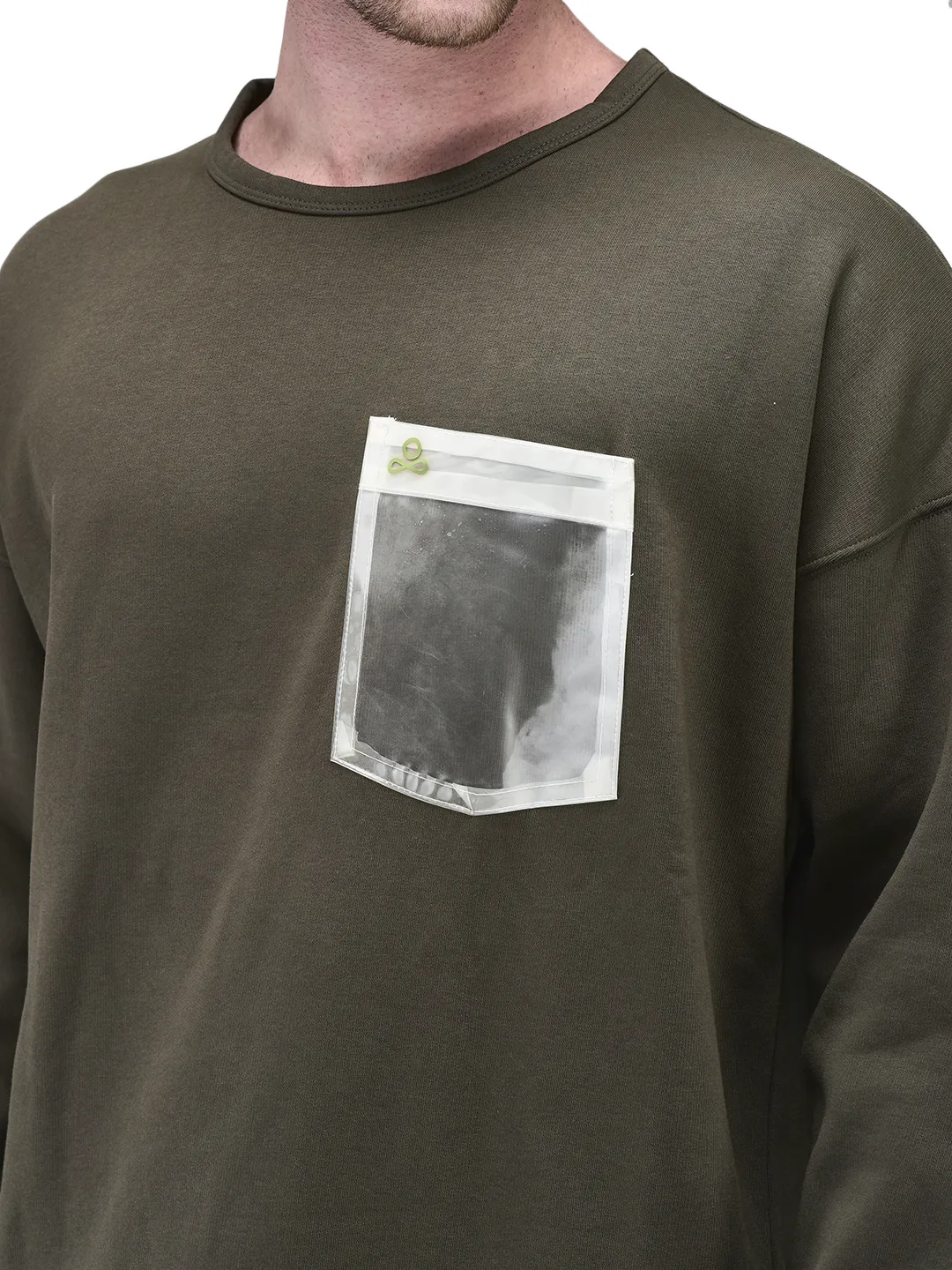 Olive sweatshirt - Thumbnail 9