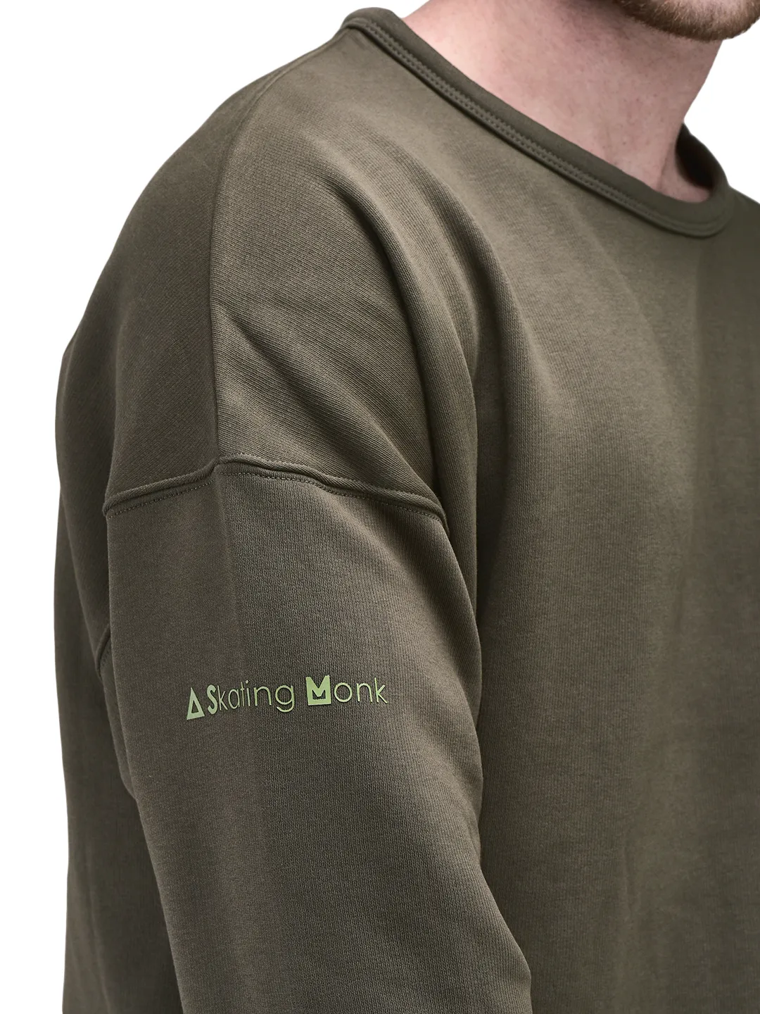 Olive sweatshirt - Thumbnail 10