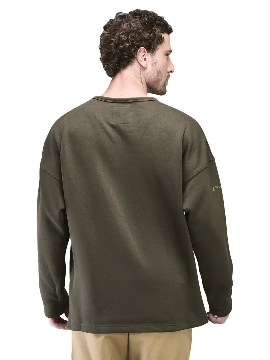 Olive sweatshirt - Thumbnail 11