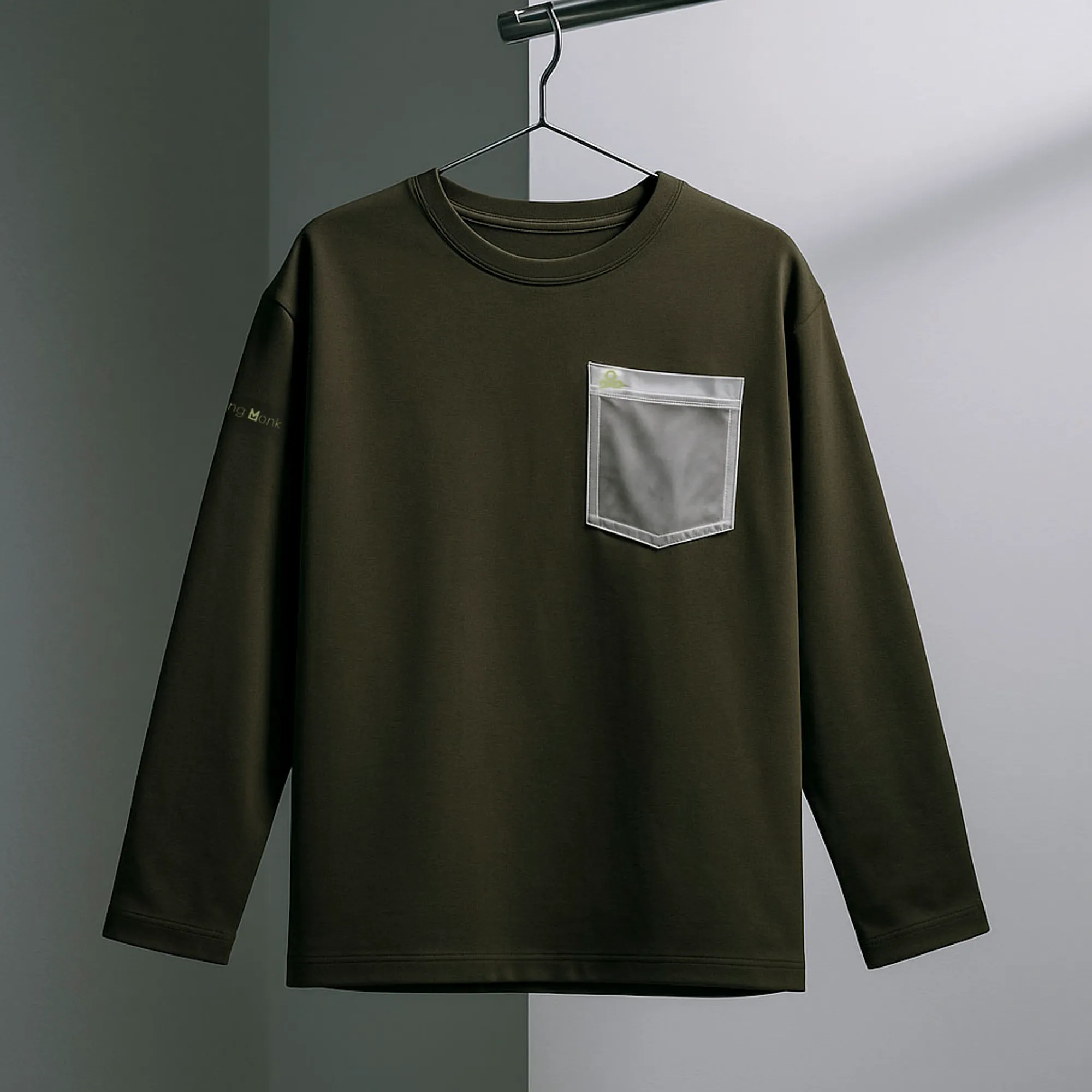 Olive sweatshirt - Thumbnail 12