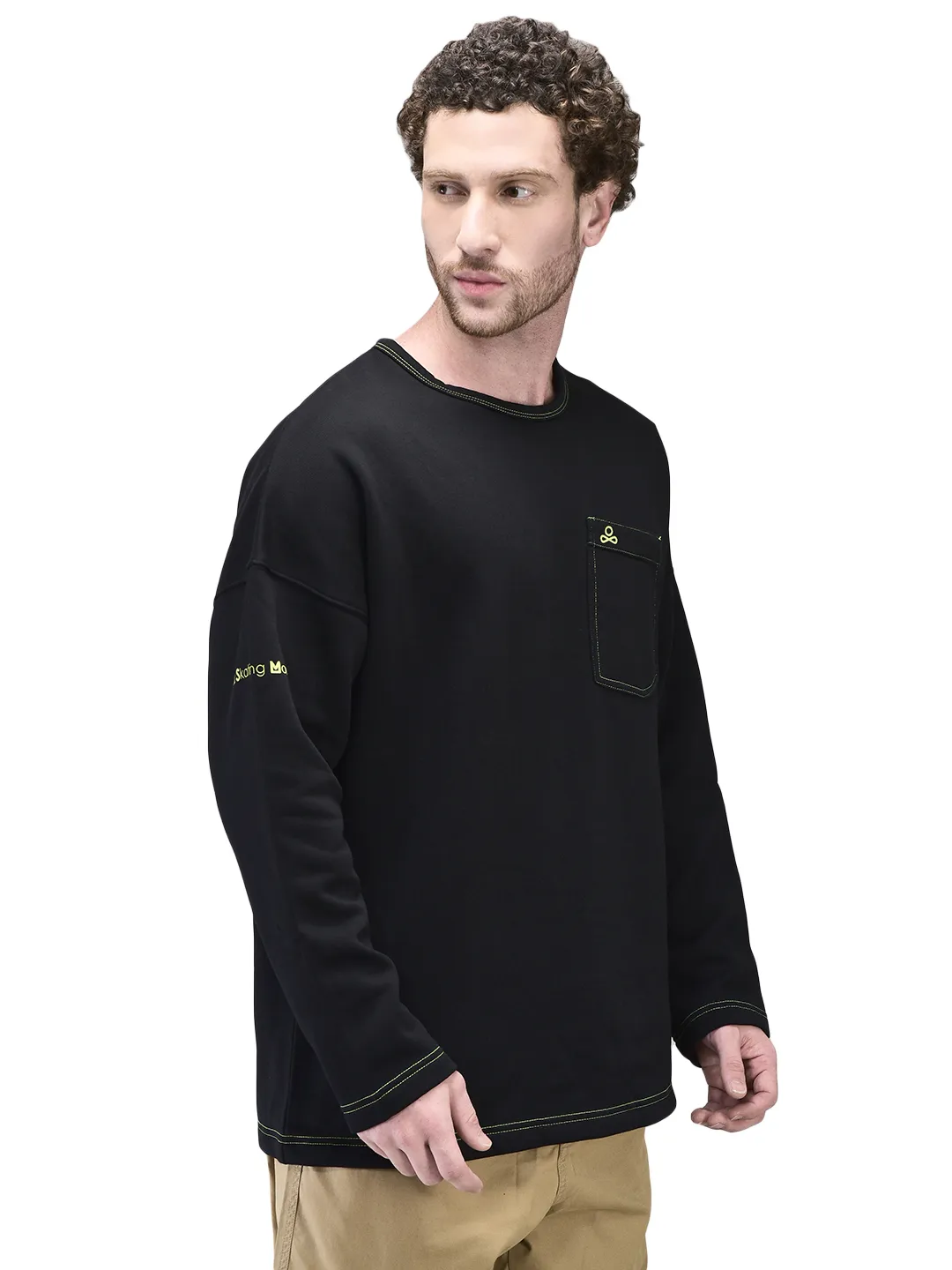 Black/neon sweatshirt - Thumbnail 6