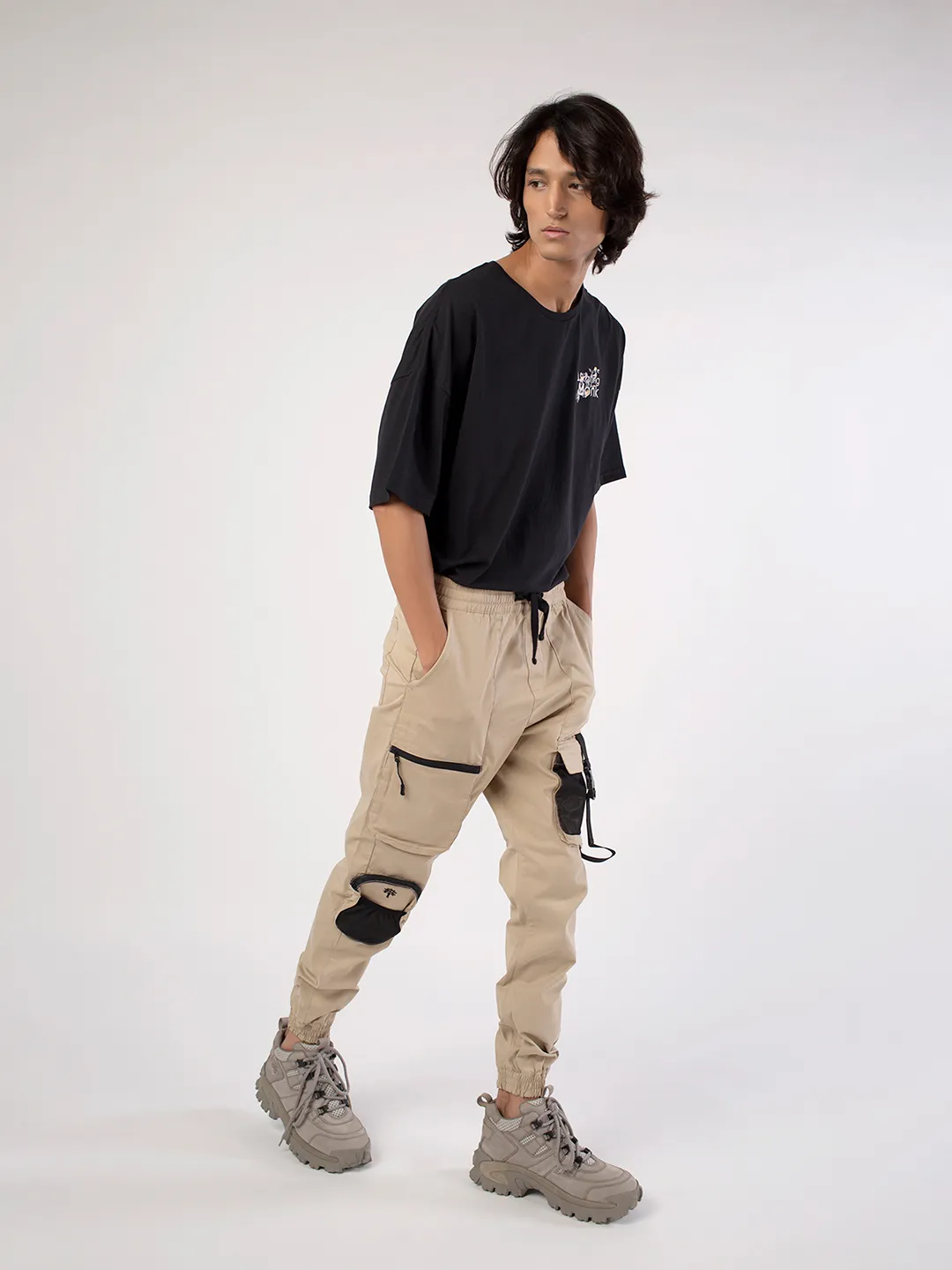 Pebble cargo trousers - Thumbnail 3