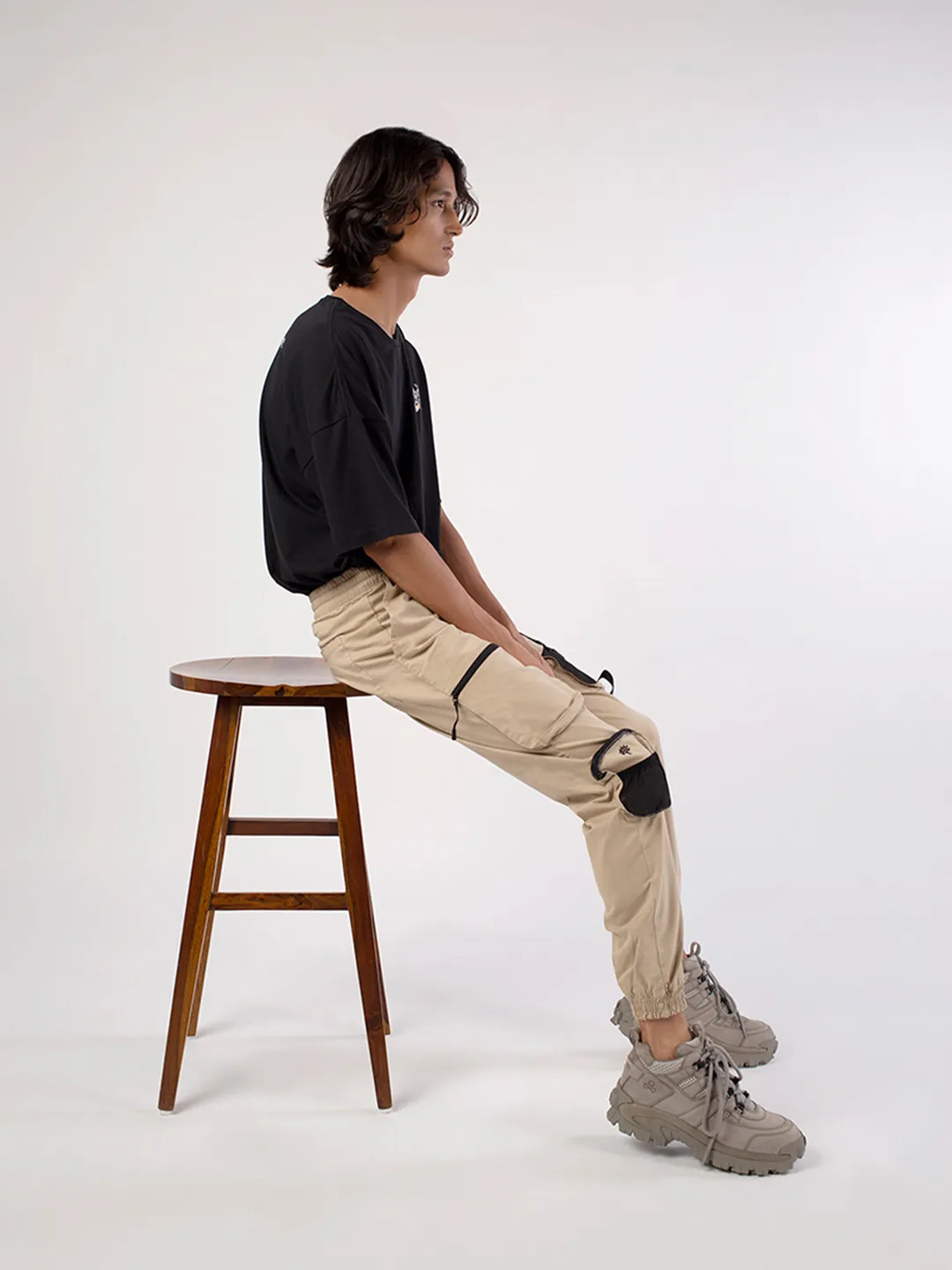 Pebble cargo trousers - Thumbnail 10