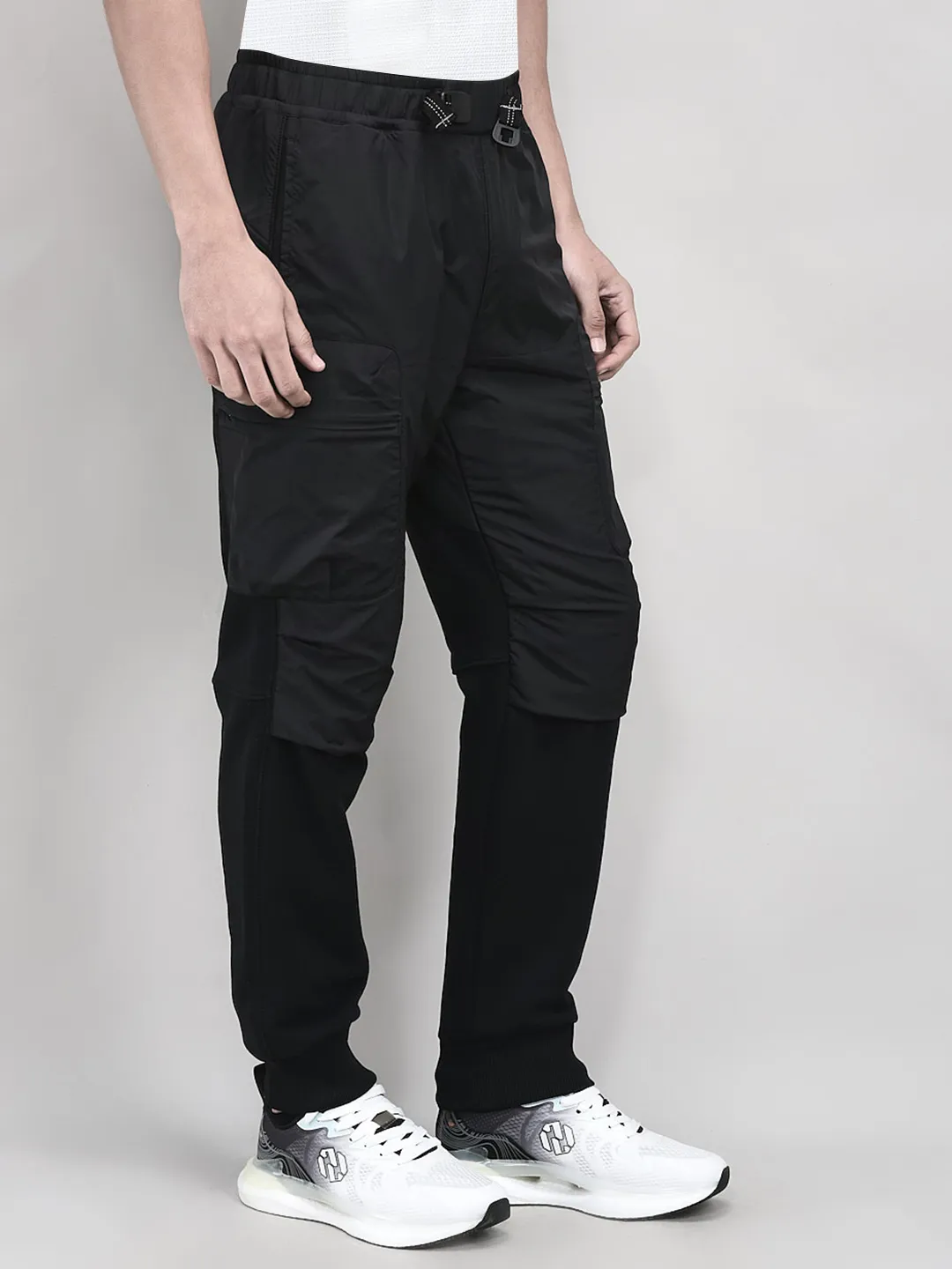 Premium Design Men Black Track Bottom - Thumbnail 2