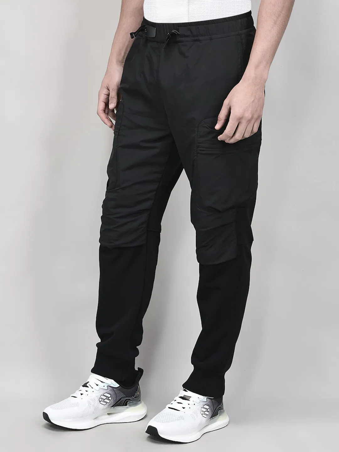 Premium Design Men Black Track Bottom - Thumbnail 3