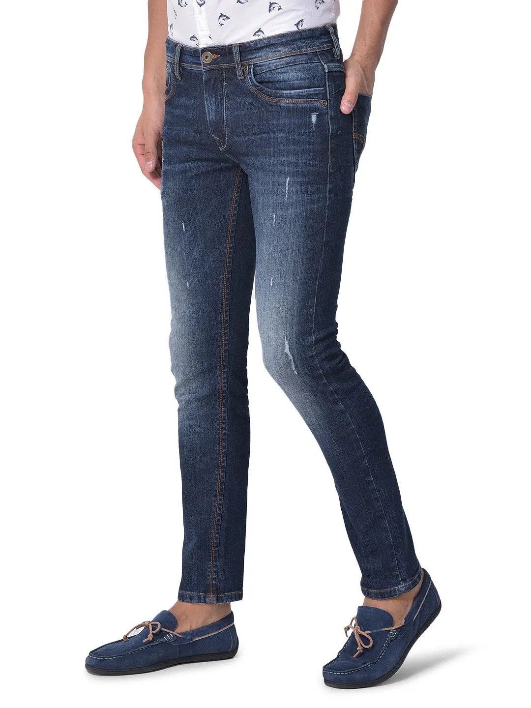 Dark Blue Jeans for men - Thumbnail 5