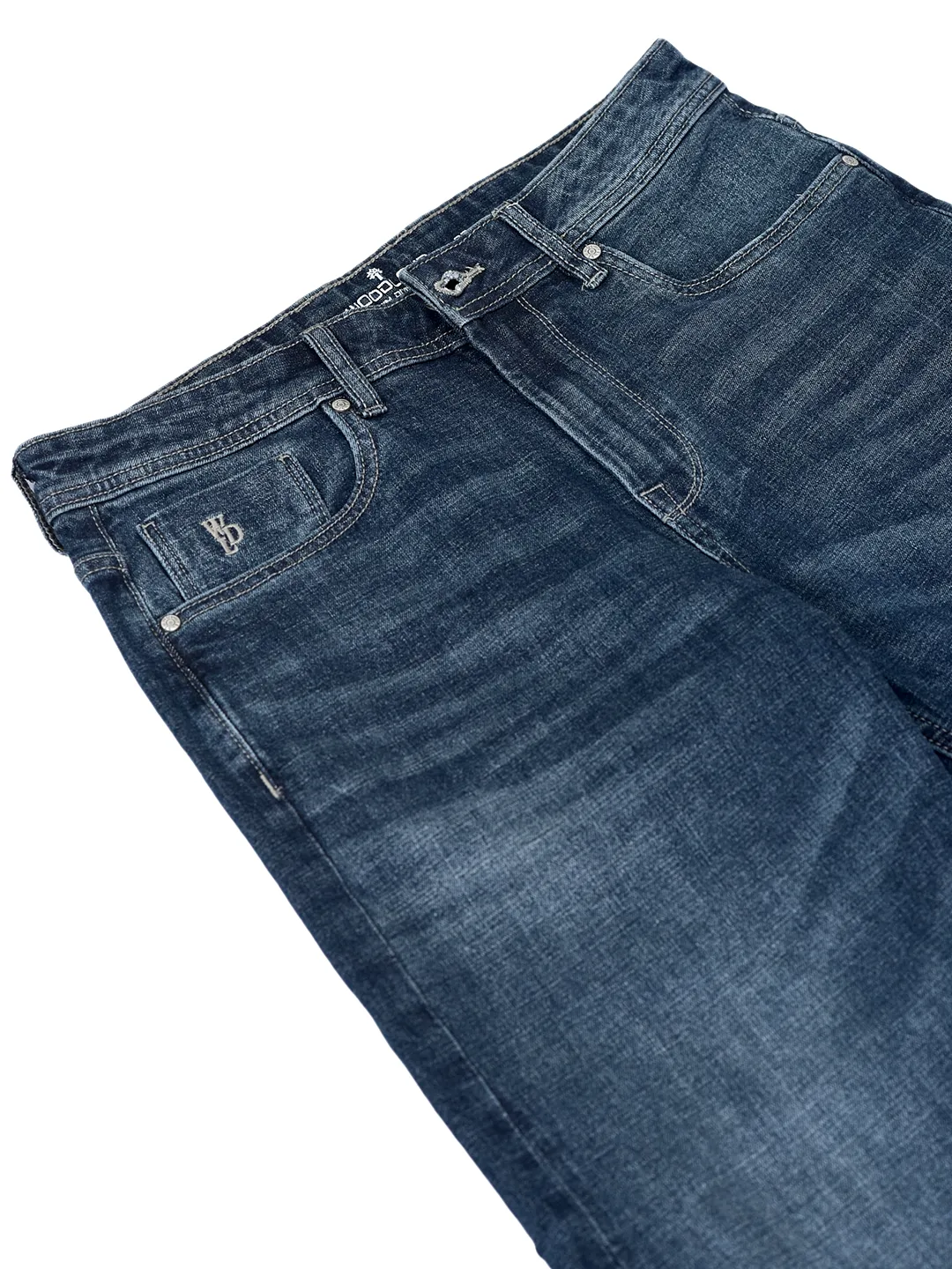 Woodland Men Dark Blue Denim Trousers 5
