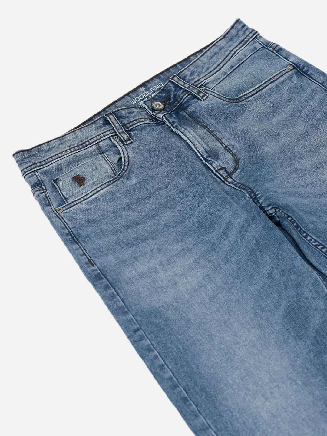 Woodland Men Blue  Denim Trousers 5