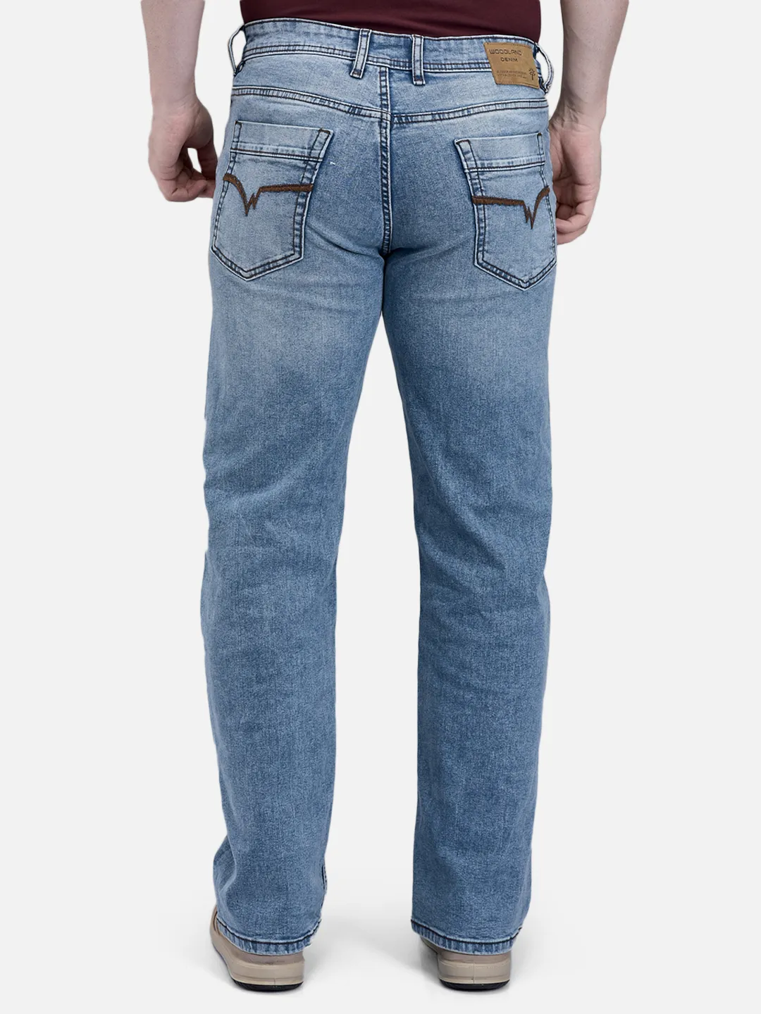 Woodland Men Blue  Denim Trousers 6
