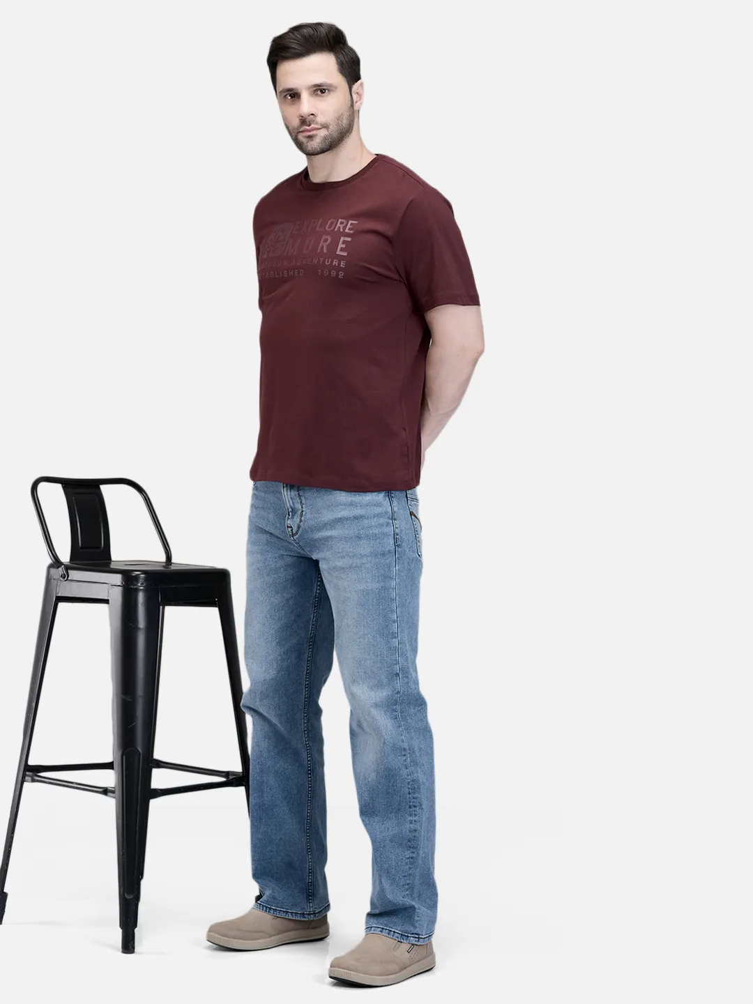 Woodland Men Blue  Denim Trousers 7