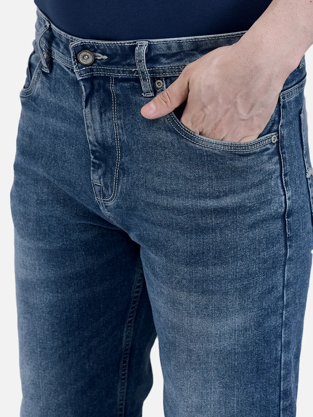 Woodland Men Blue Denim Trousers 4