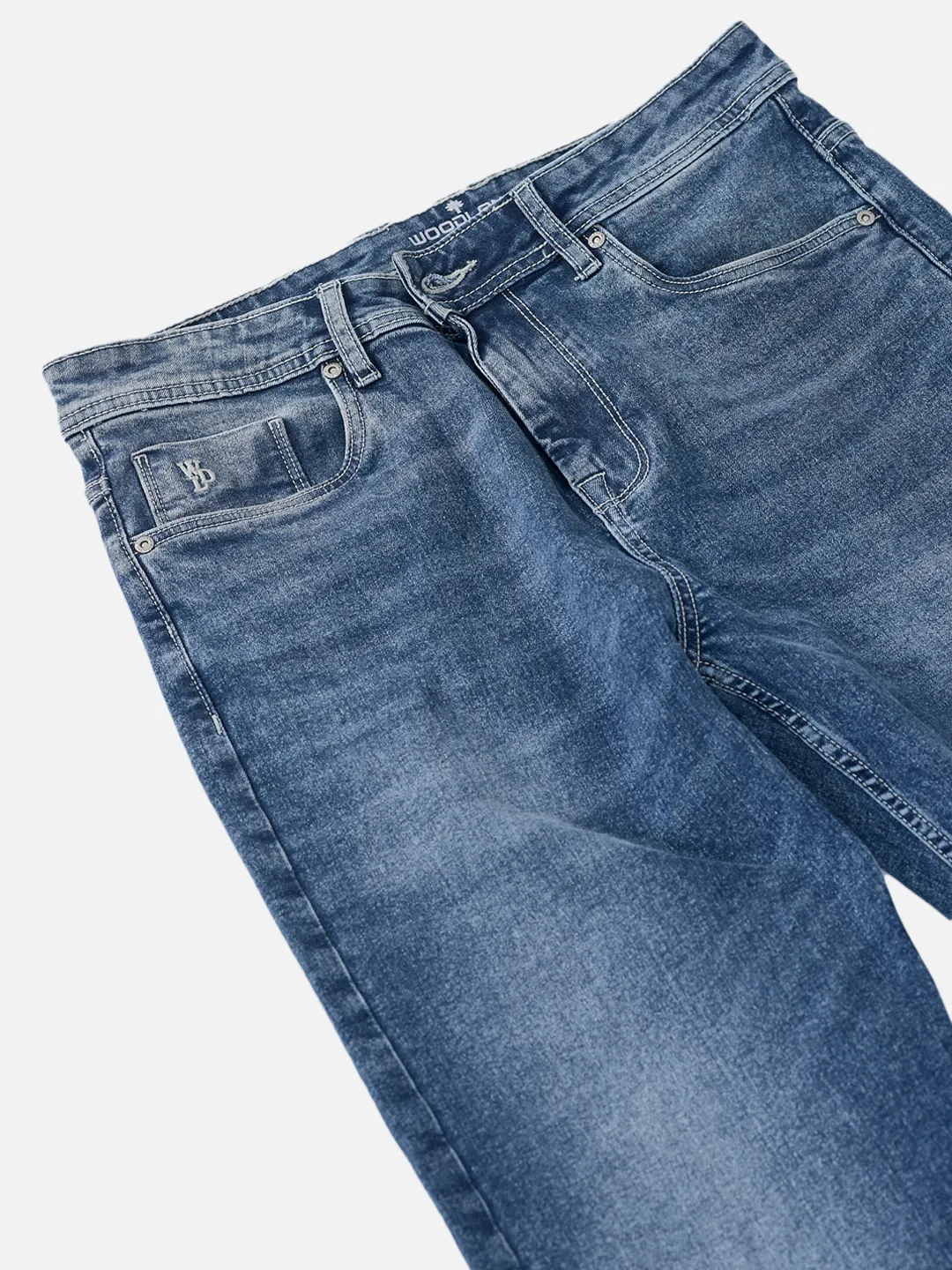 Woodland Men Blue Denim Trousers 5