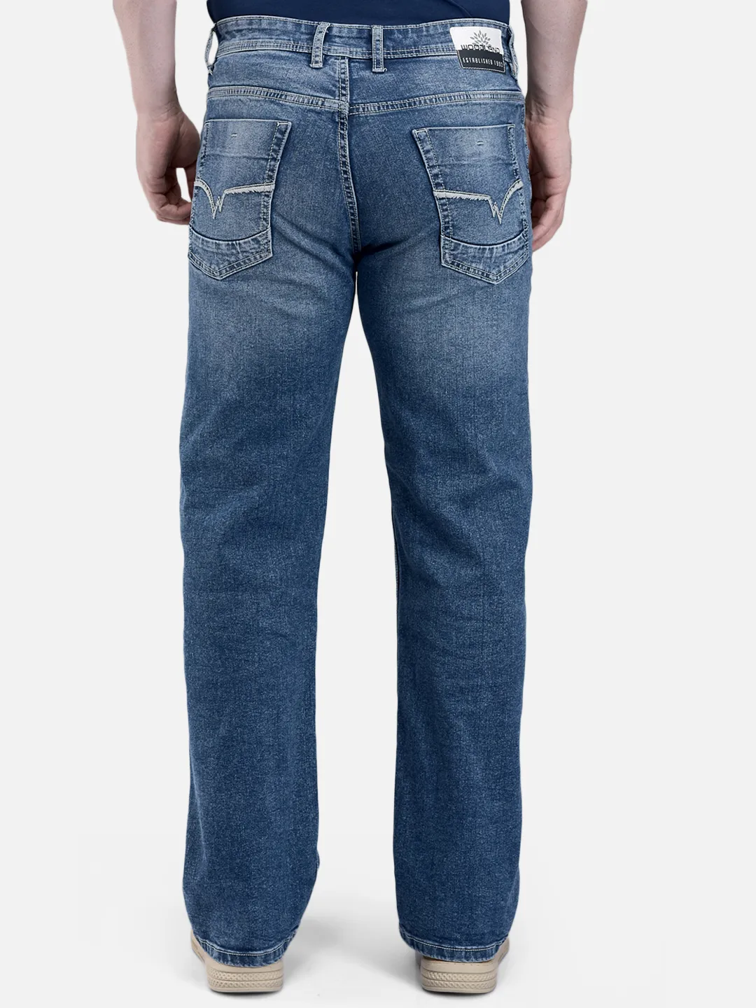 Woodland Men Blue Denim Trousers 6