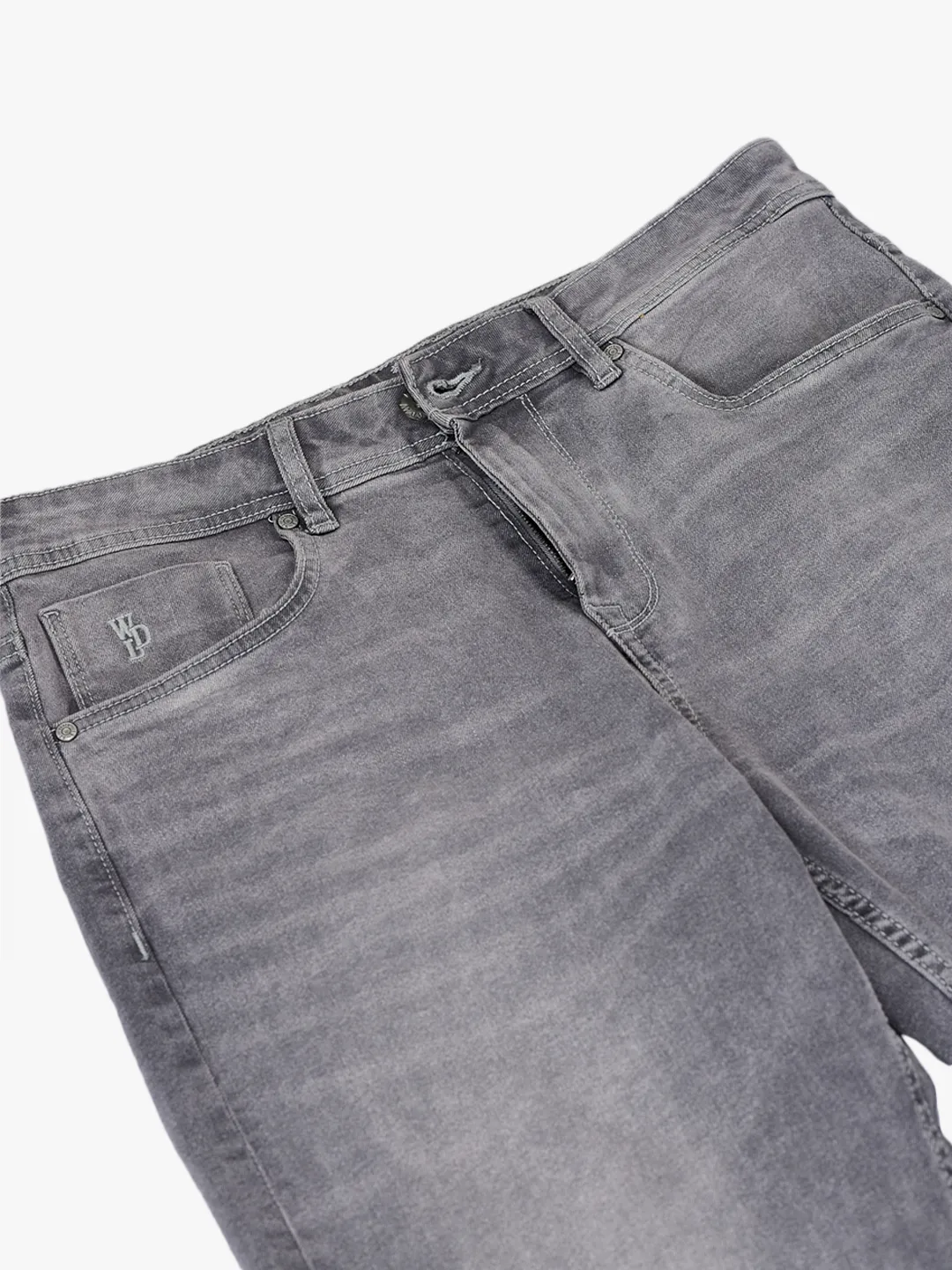 Woodland Men Grey Denim Trouser 5