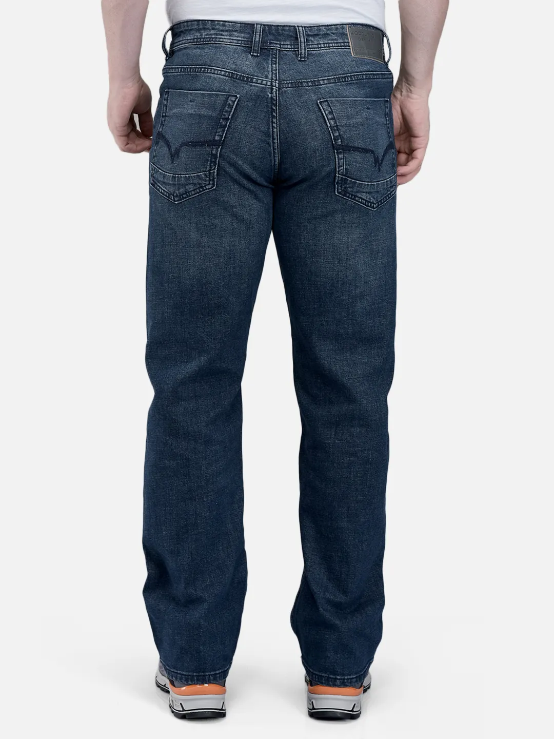 Woodland Men Indigo-Blue Denim Trouser 6
