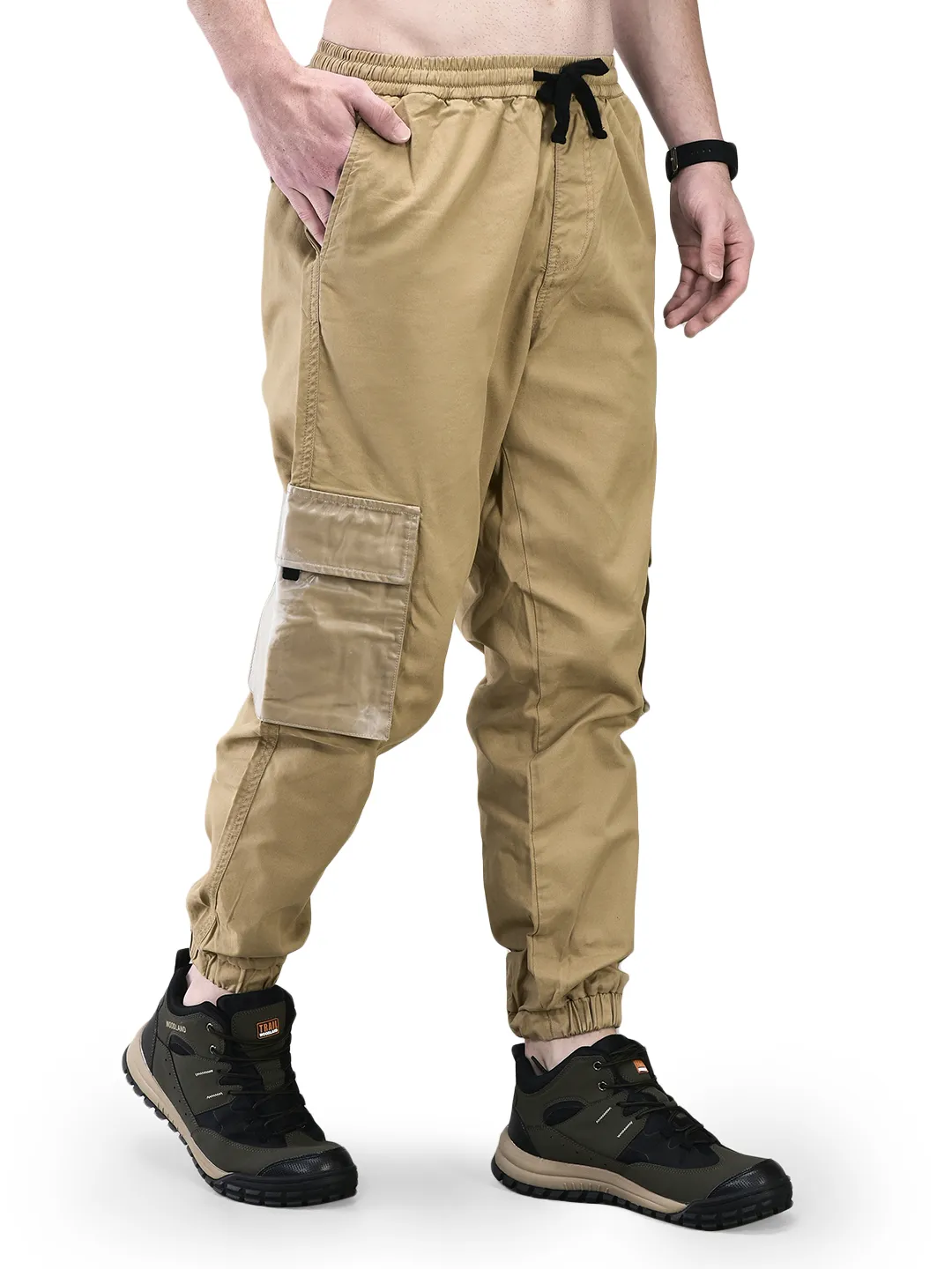 Khaki jogger pants - Thumbnail 5