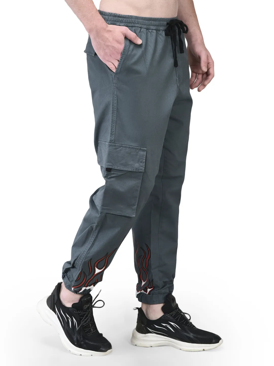 Grey jogger pants - Thumbnail 7