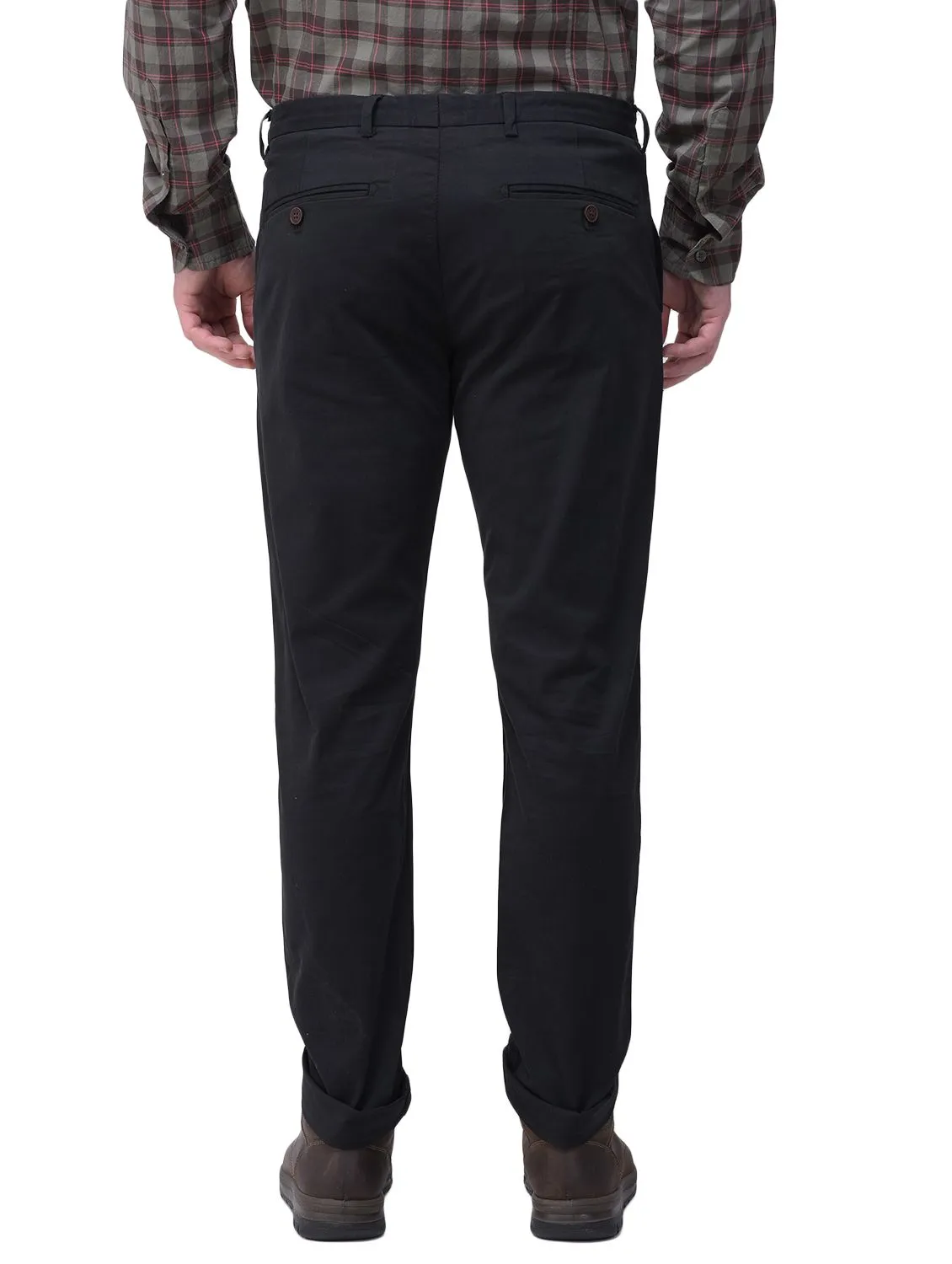 Black chino trouser for men - Thumbnail 4