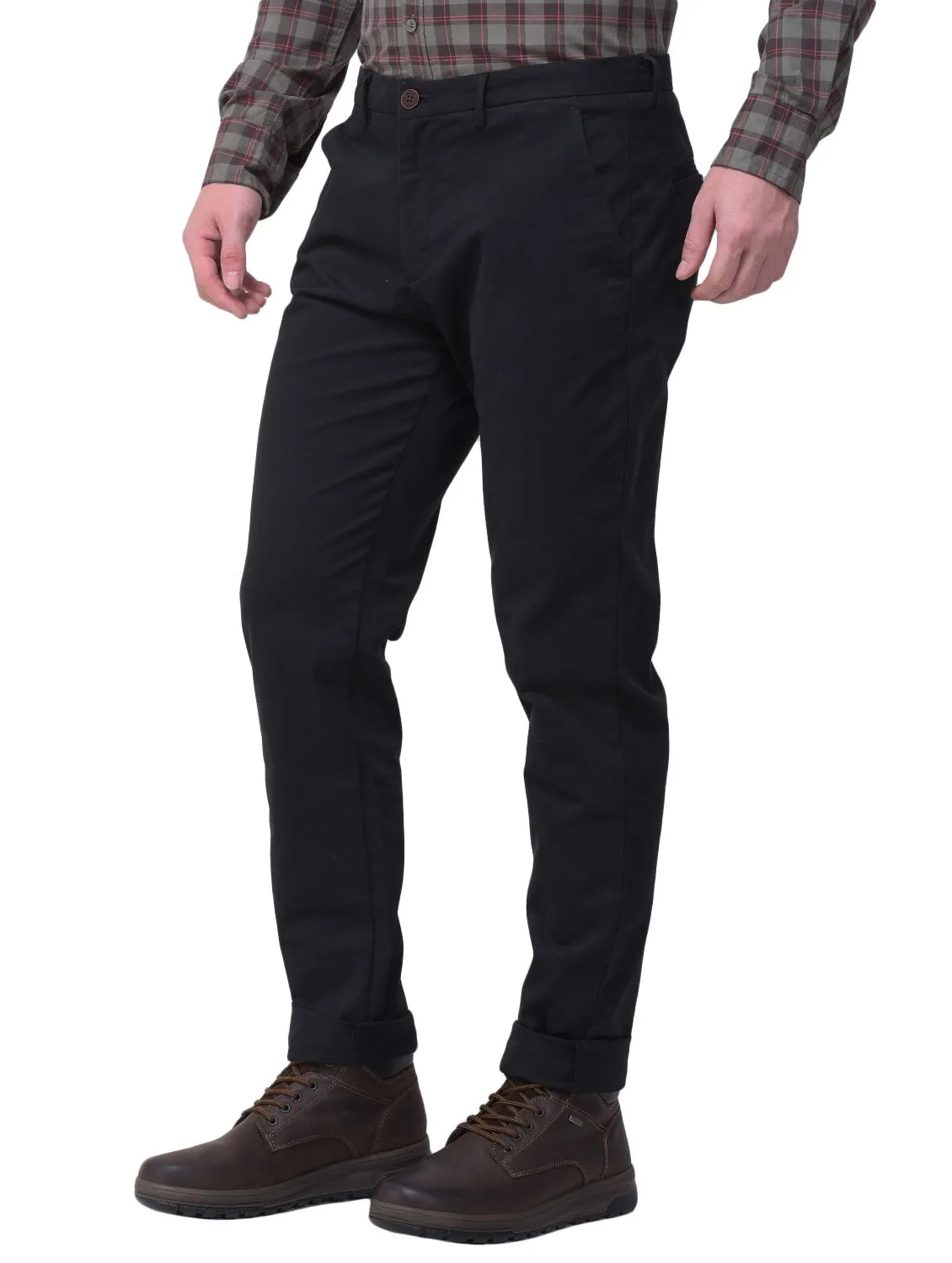 Black chino trouser for men - Thumbnail 5