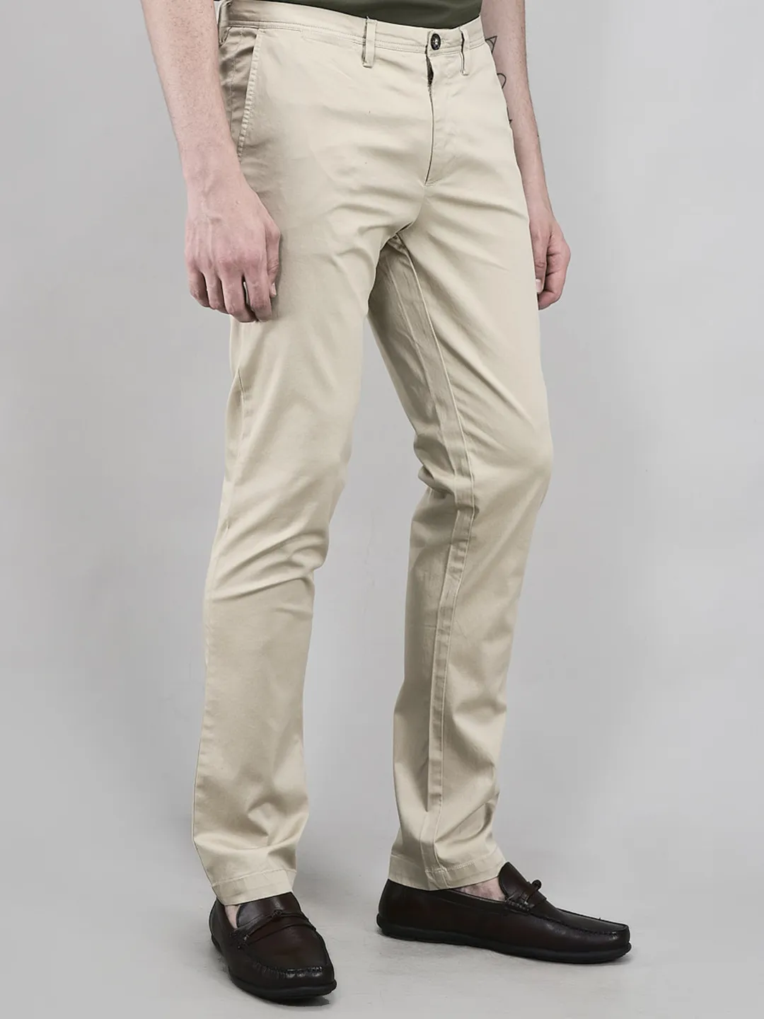 Woods Sand Chinos For Men - Thumbnail 2