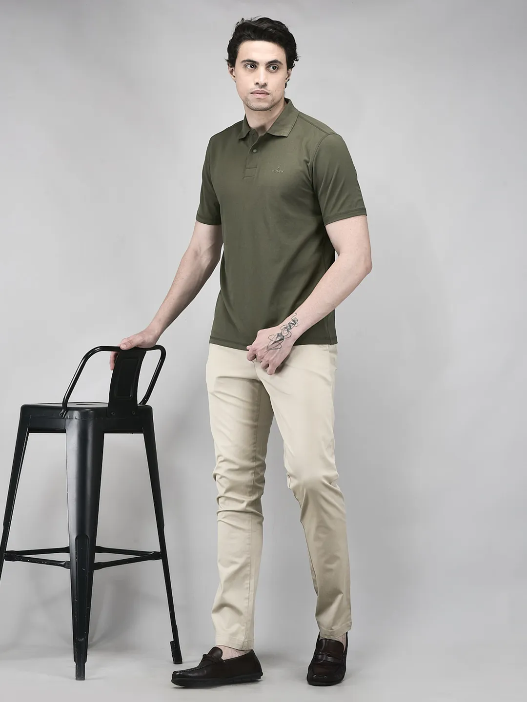 Woods Sand Chinos For Men - Thumbnail 7