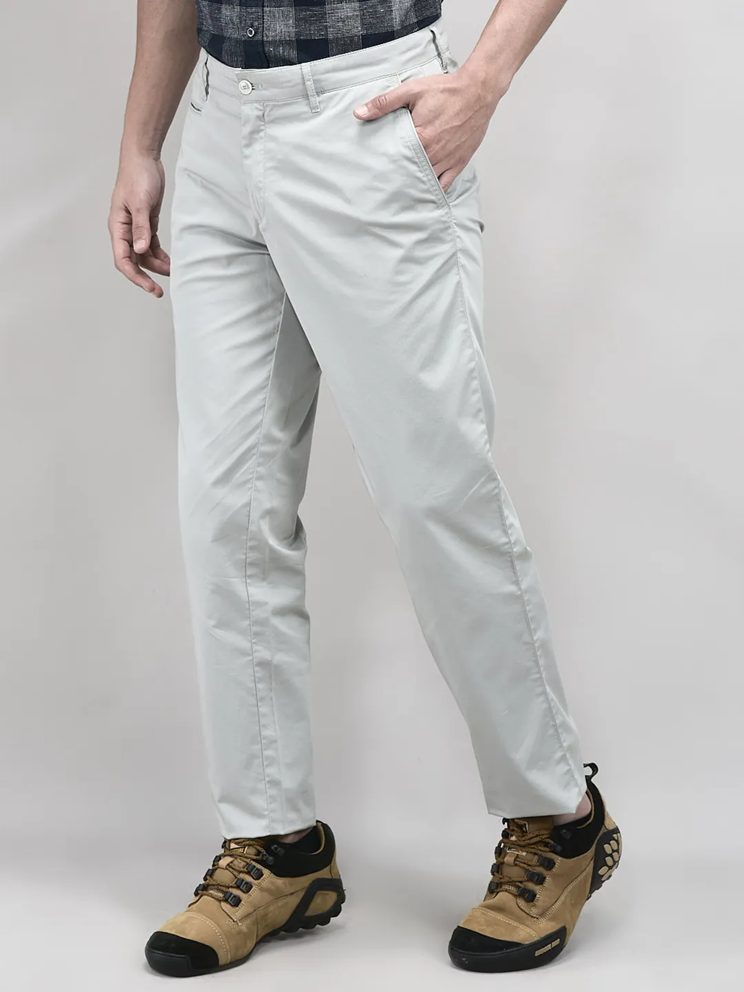 Woodland Slate Grey Men Chinos - Thumbnail 2