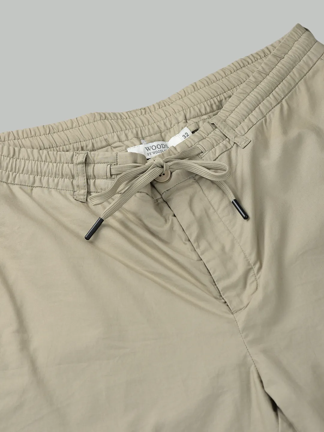 Woods Men Oatmeal Lyocell Linen Comfort Fit Chinos - Thumbnail 5