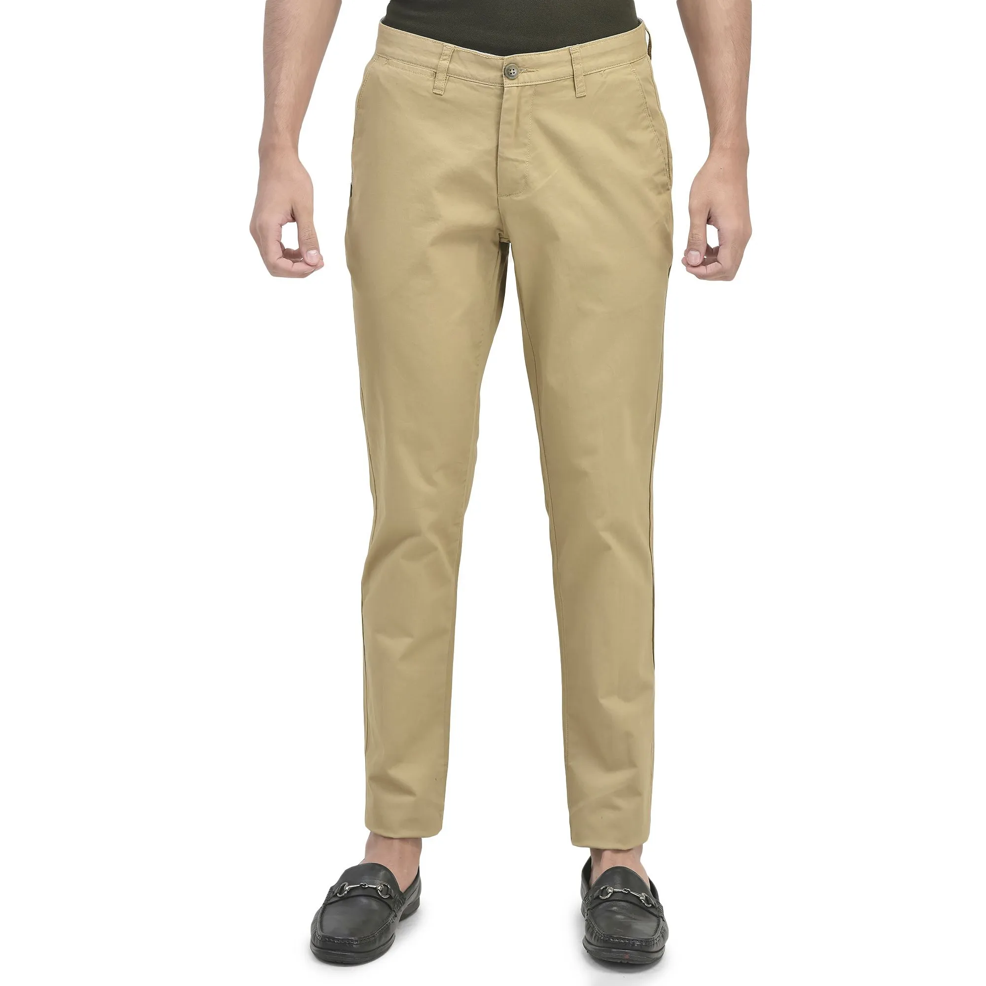 Camel Chinos for Men - Thumbnail 2