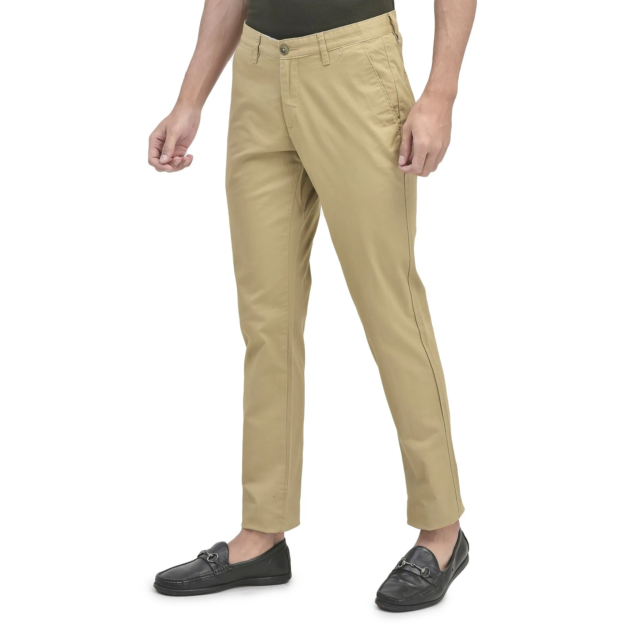 Camel Chinos for Men - Thumbnail 3