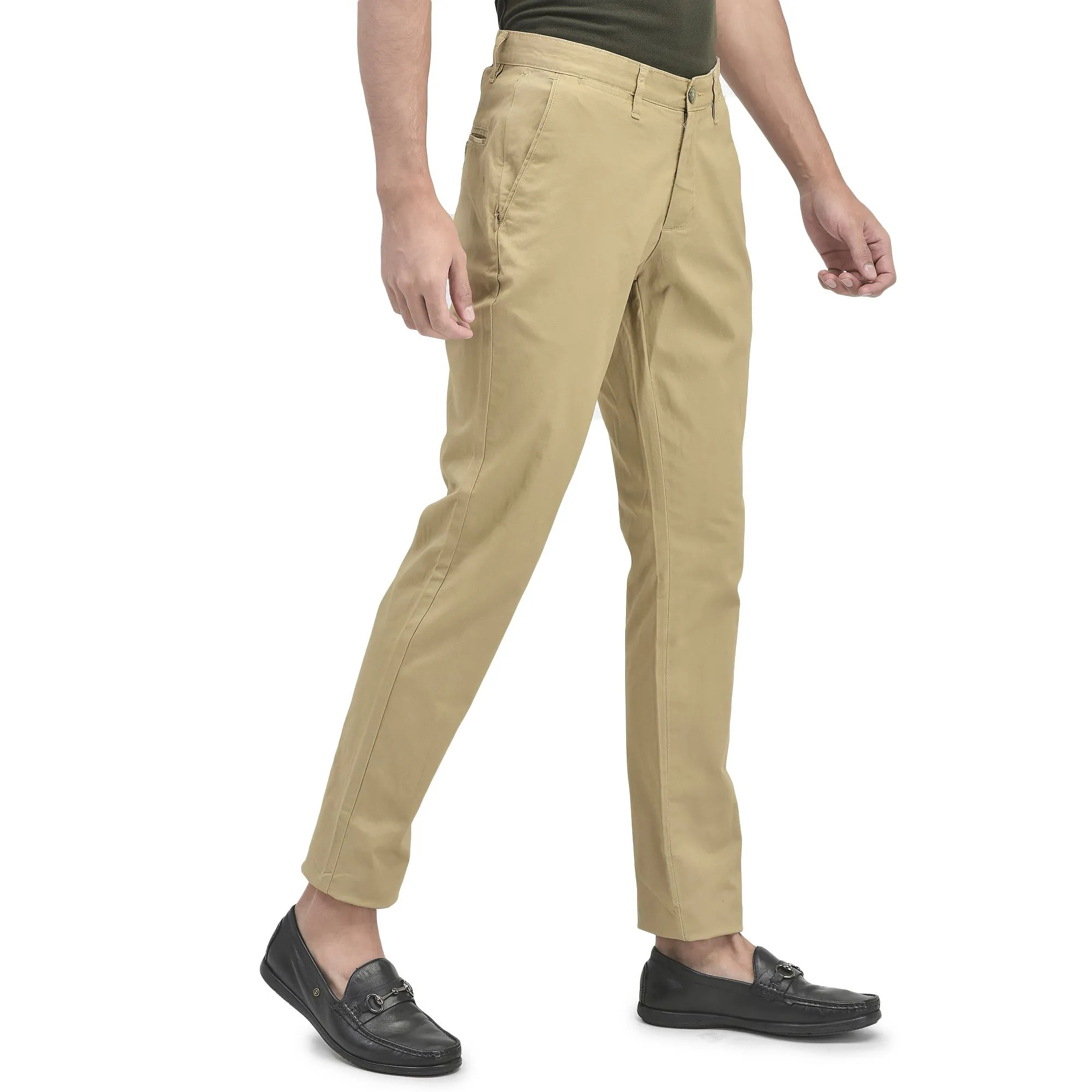 Camel Chinos for Men - Thumbnail 4