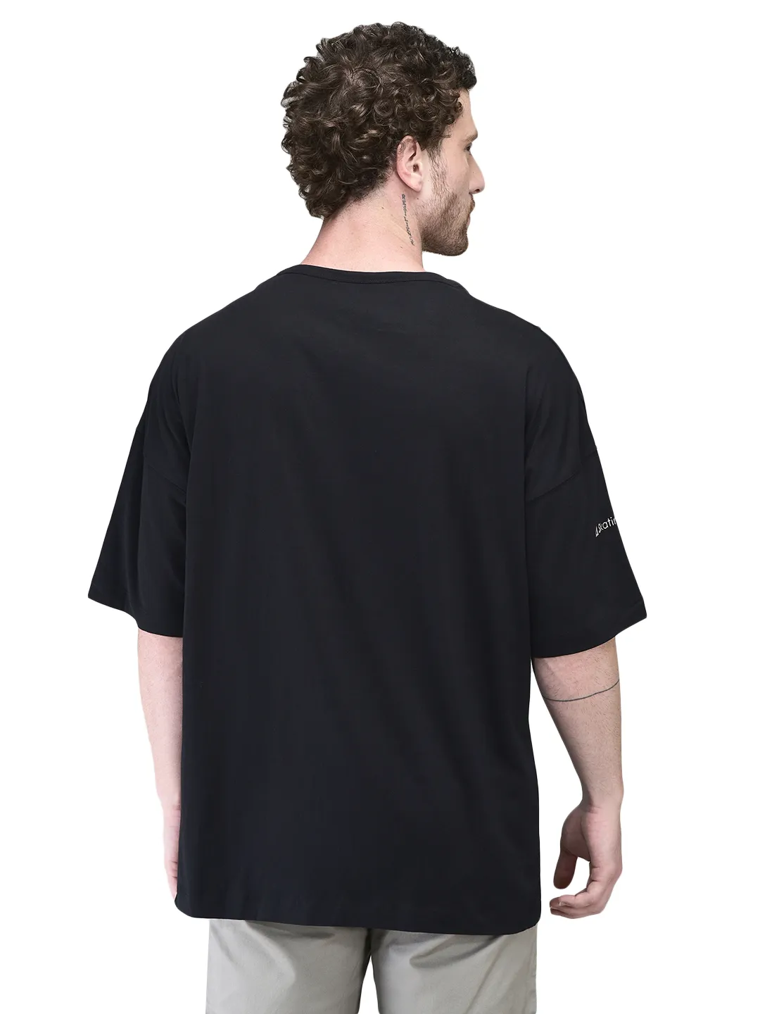 Black round neck t-shirt - Thumbnail 7