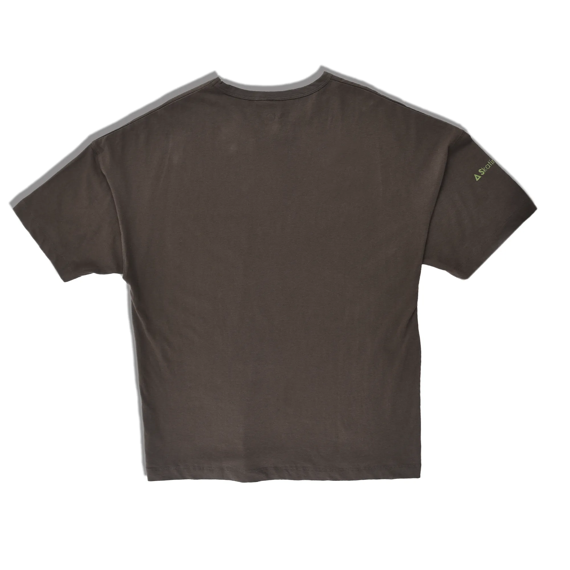 Olive round neck t-shirt - Thumbnail 3