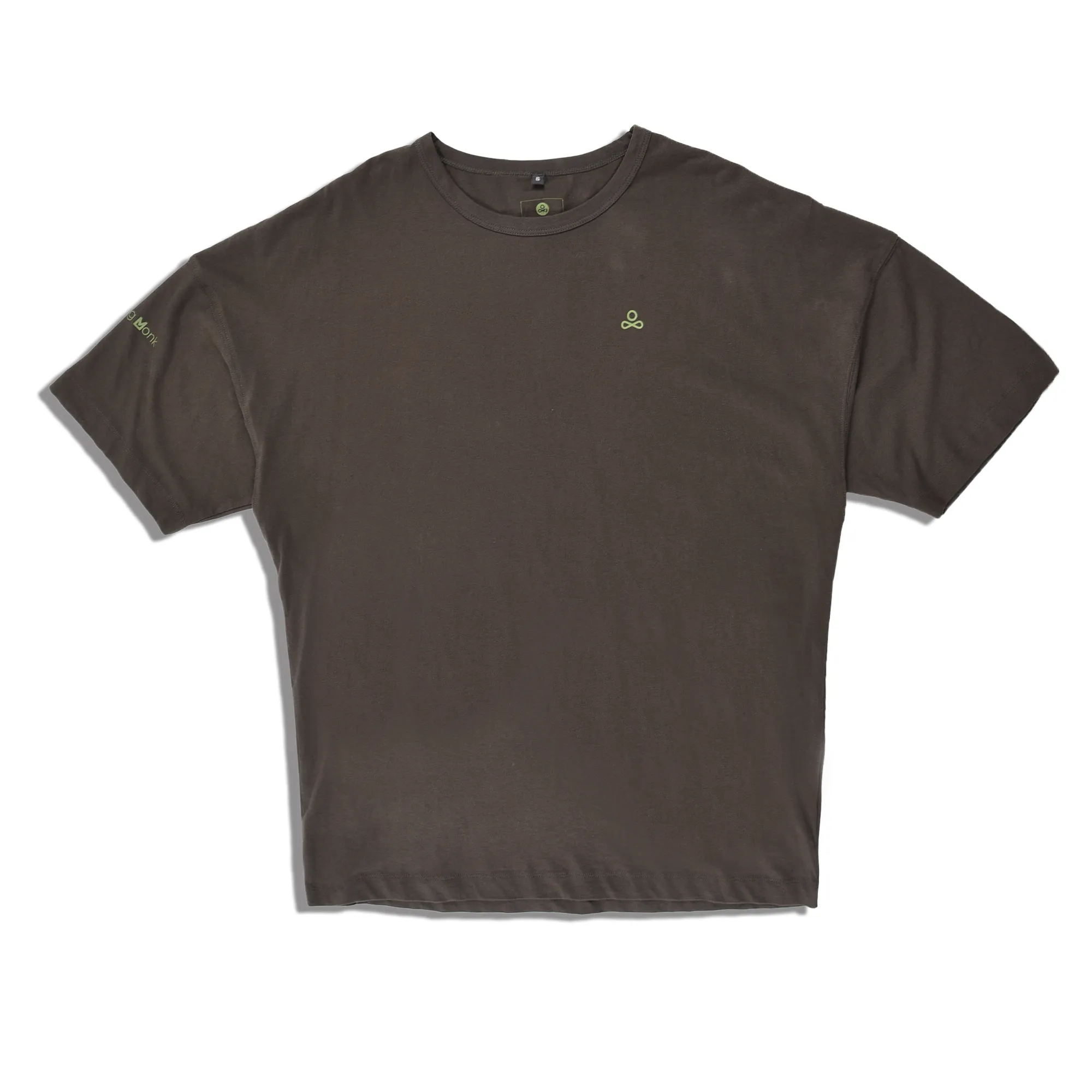 Olive round neck t-shirt - Thumbnail 9