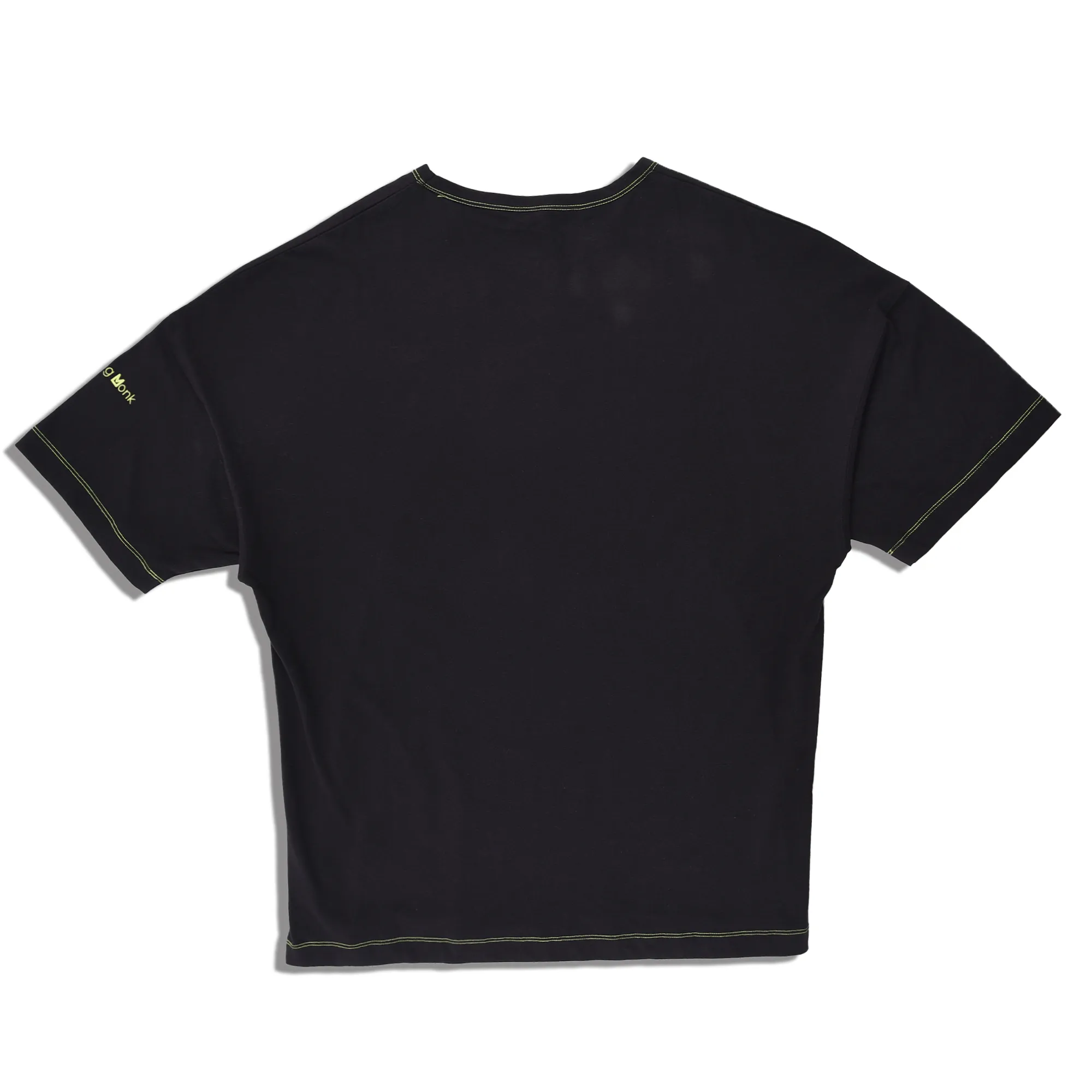 Black/Neon round neck t-shirt - Thumbnail 3