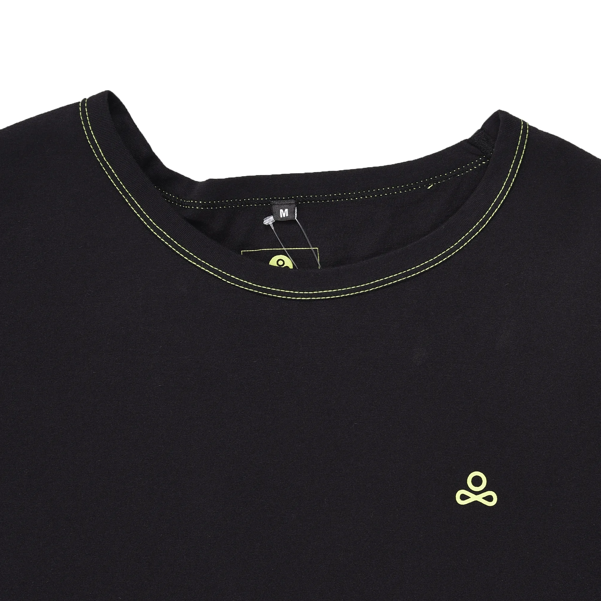 Black/Neon round neck t-shirt - Thumbnail 10