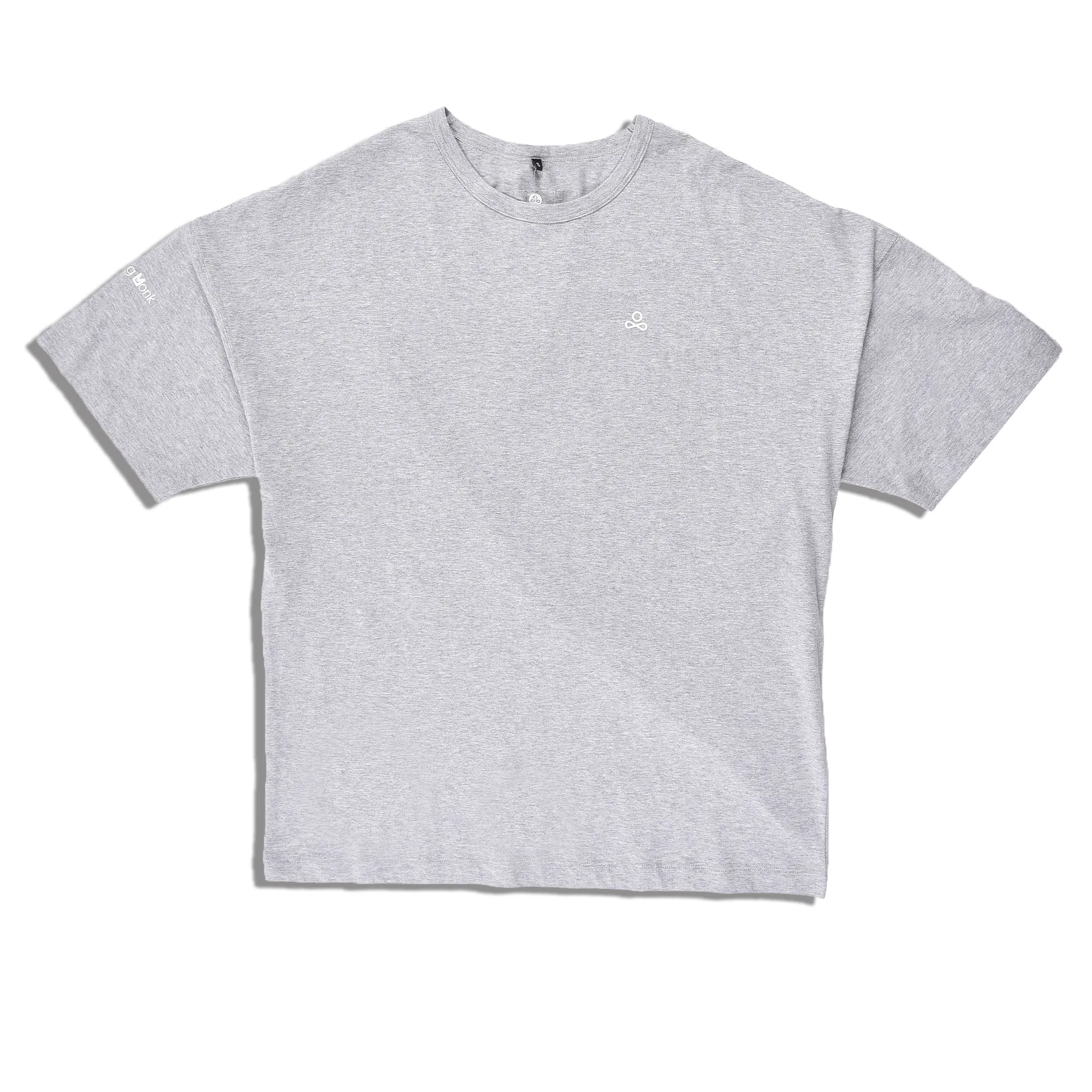 Grey round neck t-shirt - Thumbnail 7
