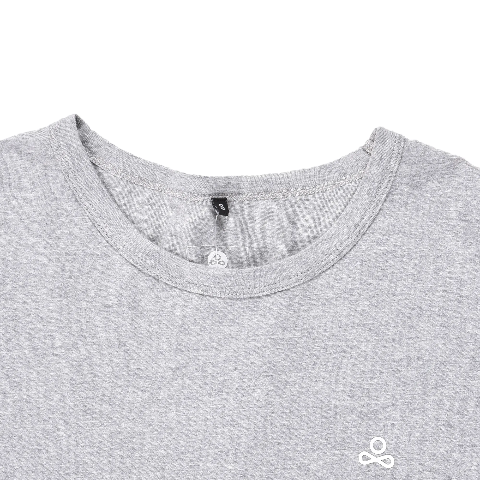 Grey round neck t-shirt - Thumbnail 8