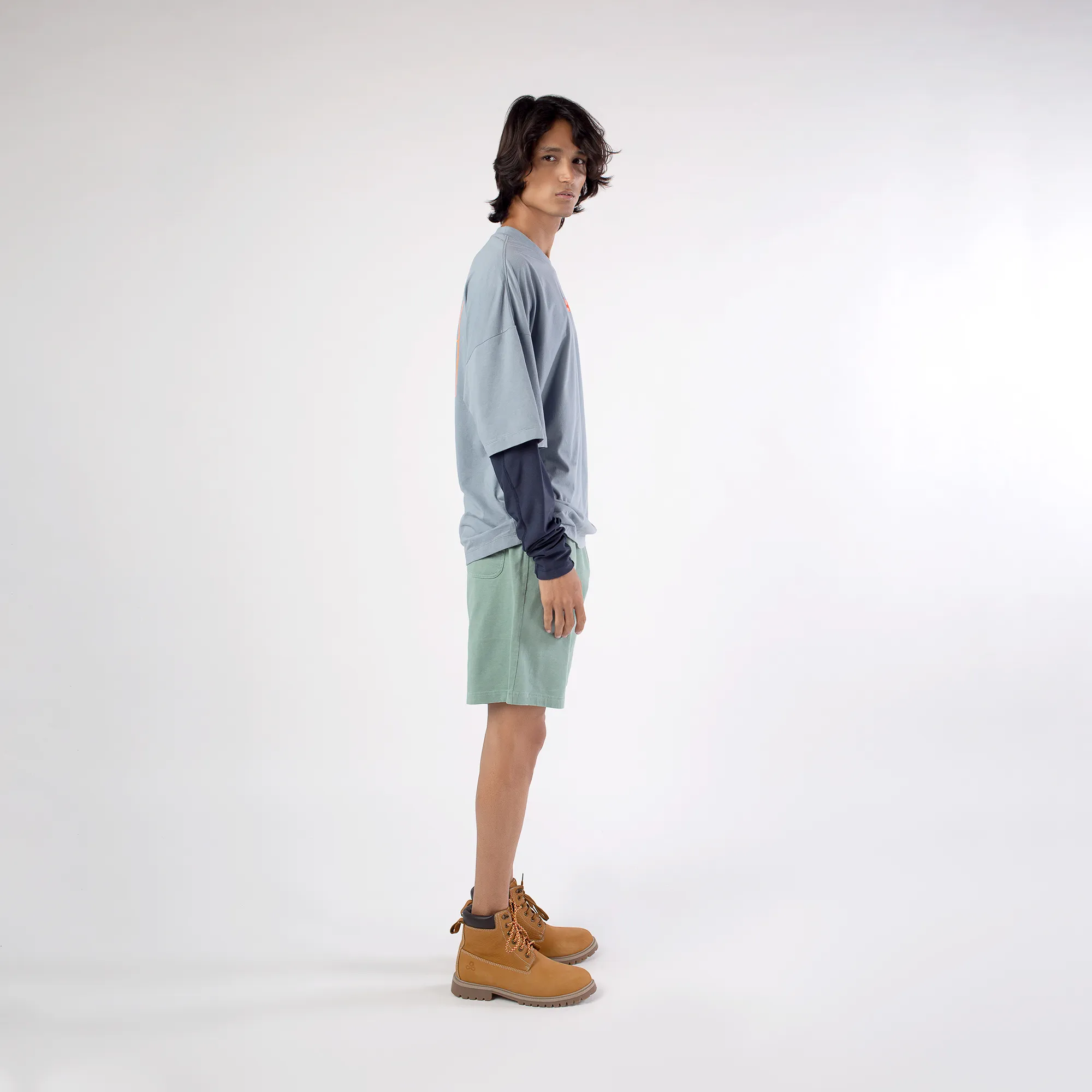 Urban Mist Light Grey Round Neck T-Shirt - Thumbnail 15