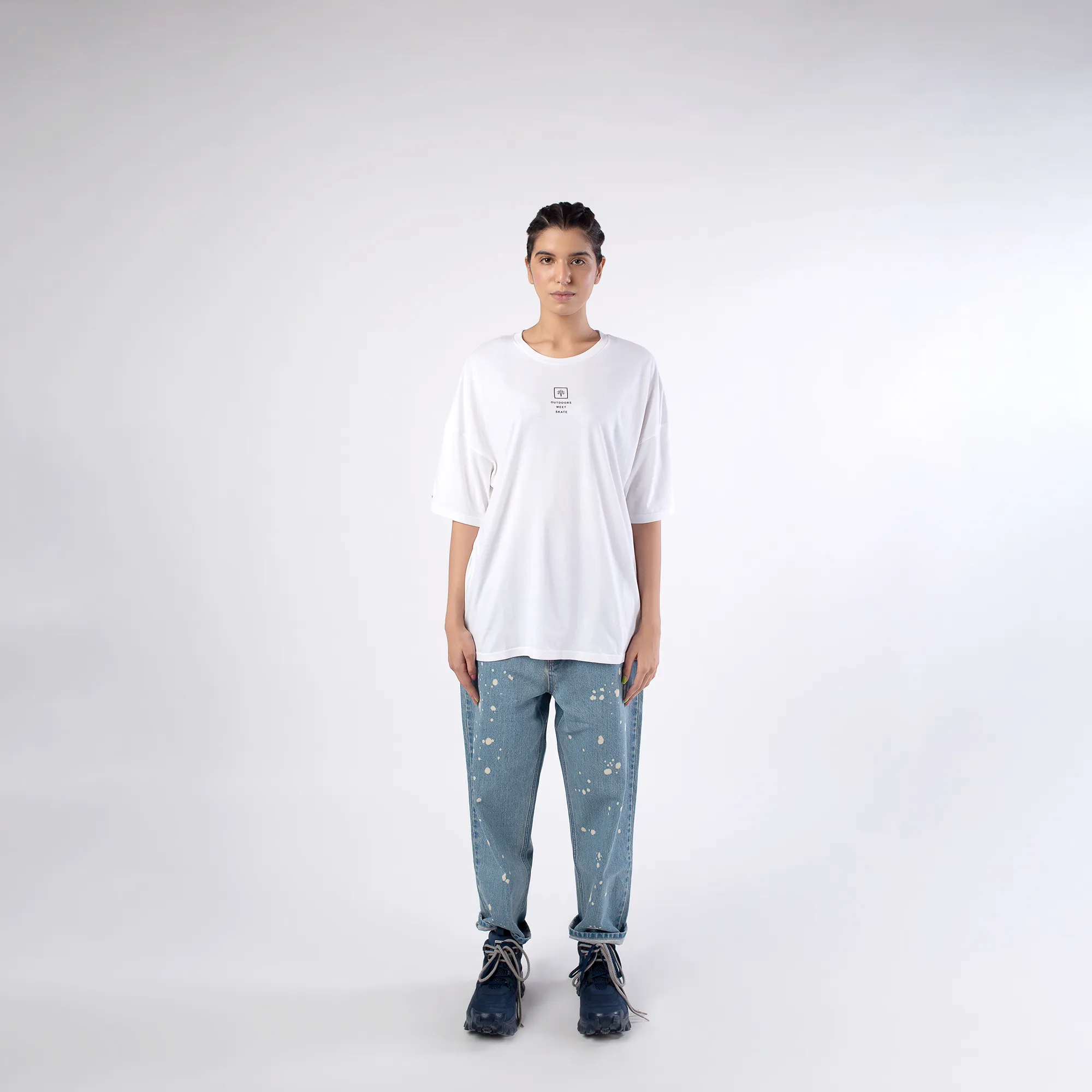 Urban Classic White Cotton Round Neck T-Shirt - Thumbnail 13