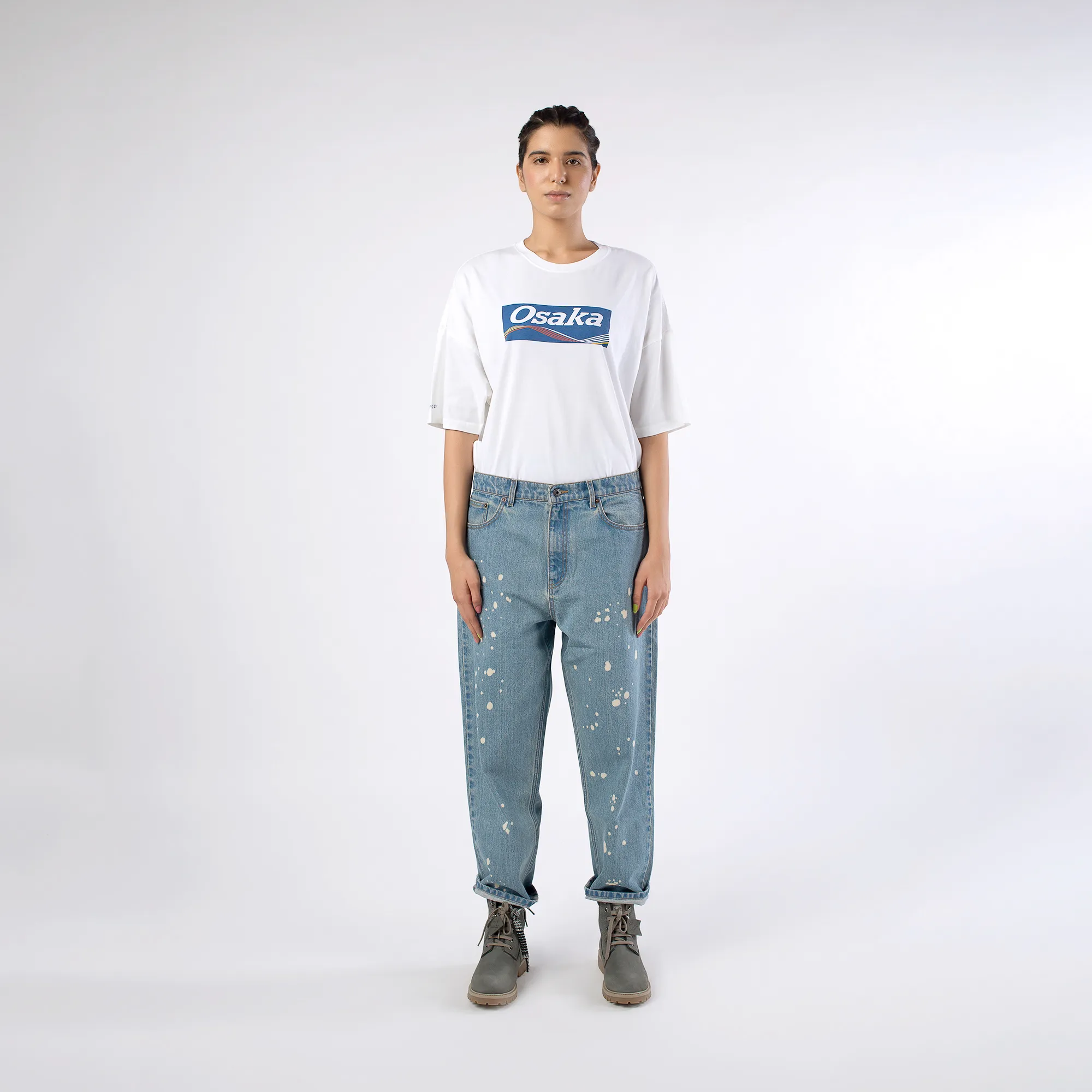 Straight outta Osaka white tee - Thumbnail 8