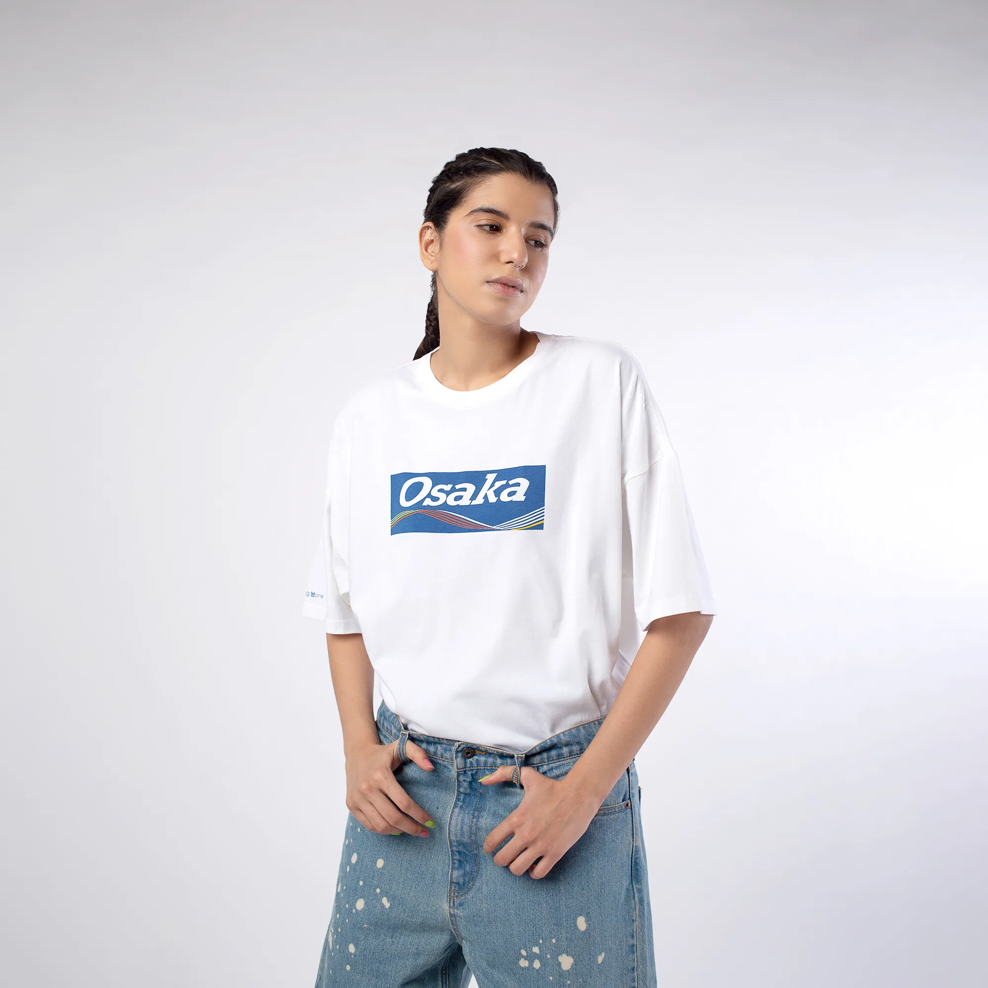 Straight outta Osaka white tee - Thumbnail 10
