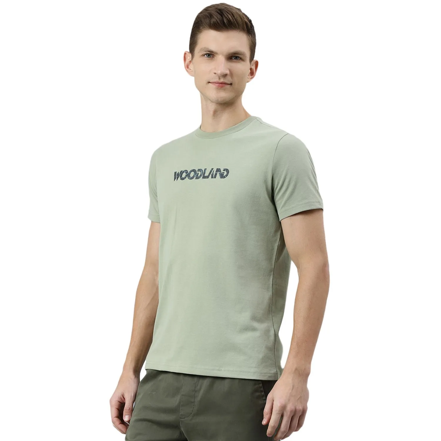 Sage green t-shirt for Men - Thumbnail 2