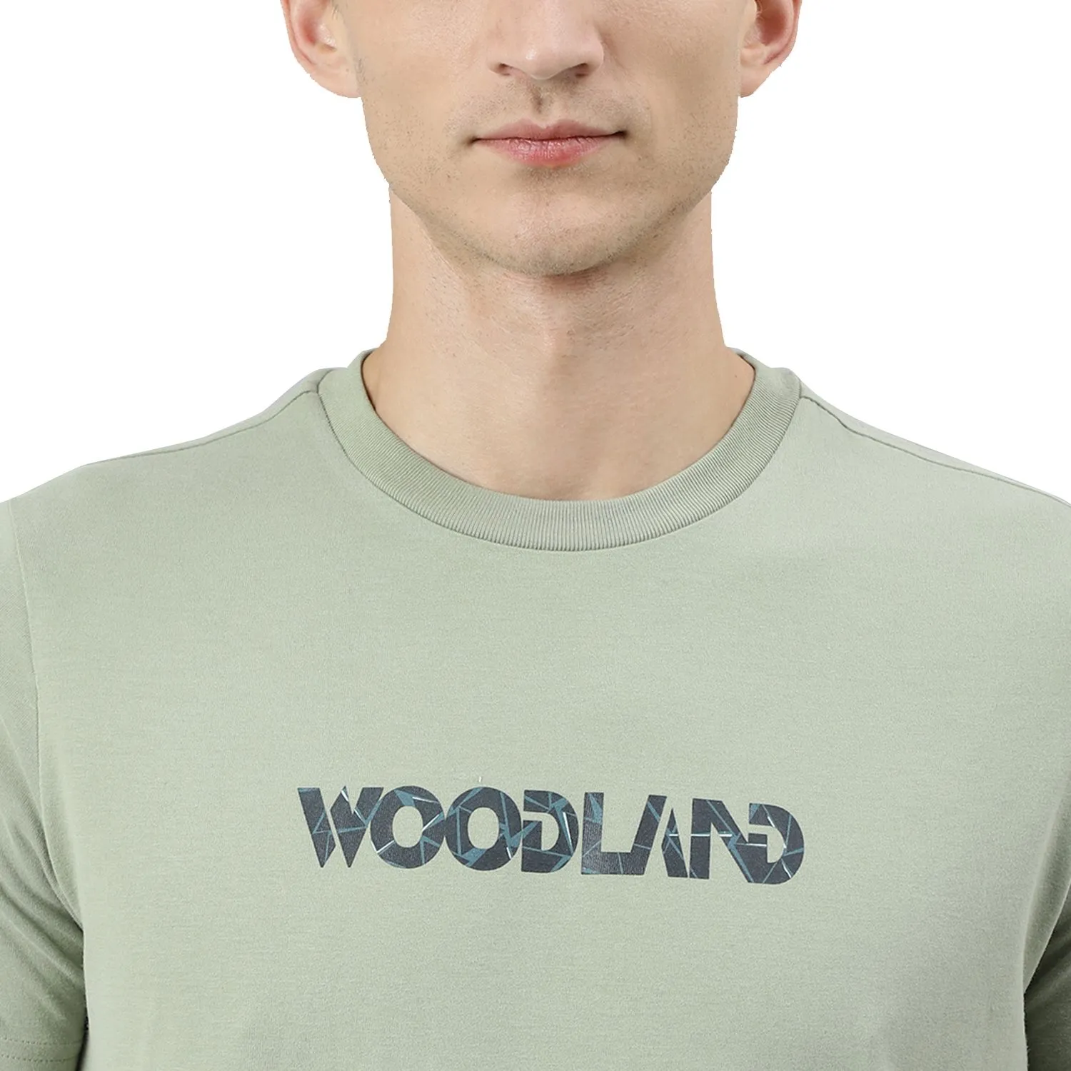 Sage green t-shirt for Men - Thumbnail 4