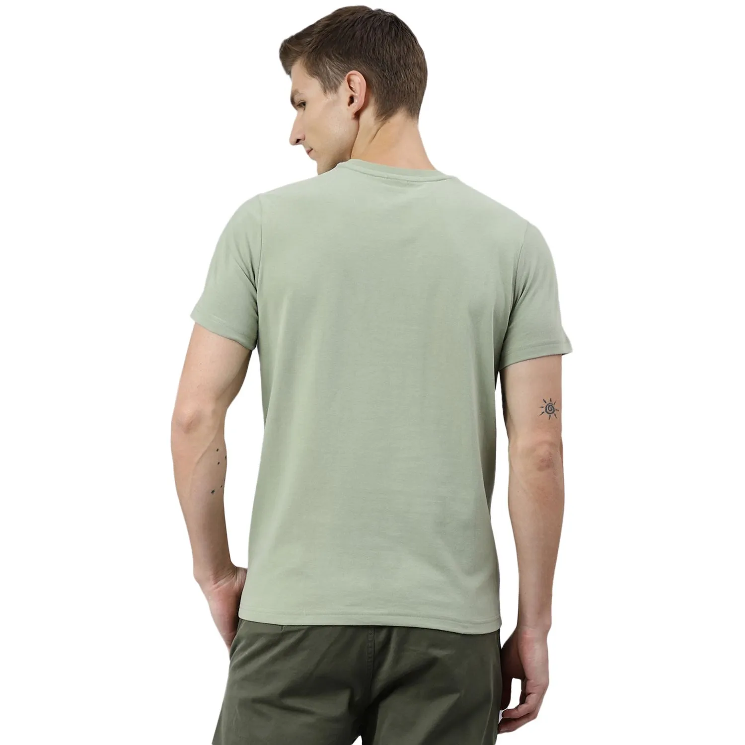 Sage green t-shirt for Men - Thumbnail 6