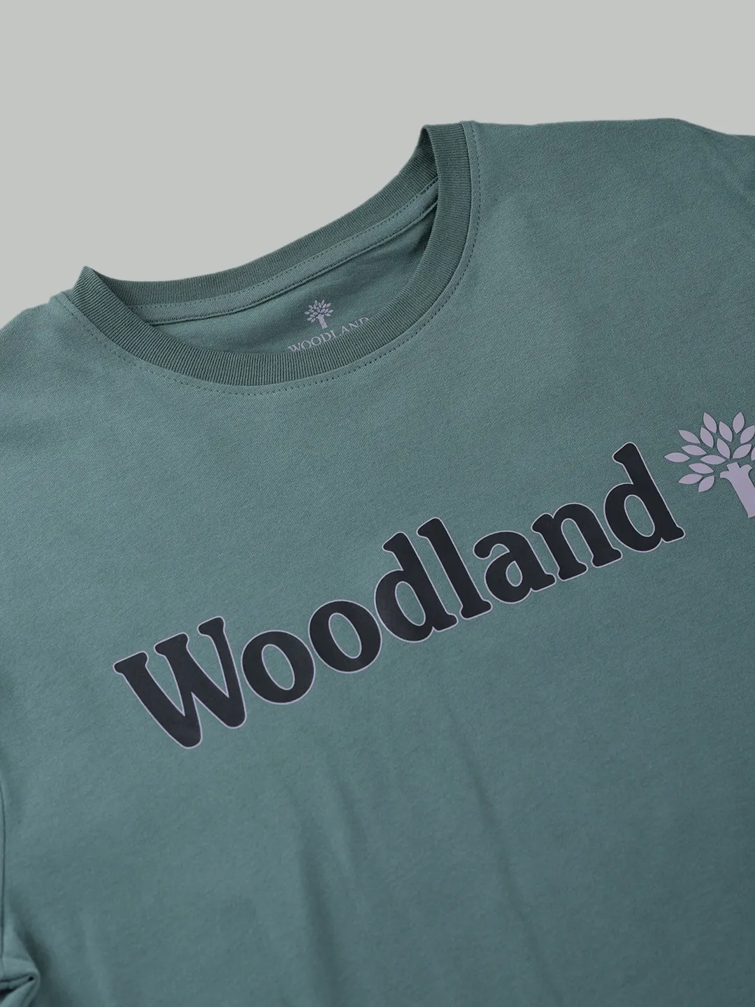 Woodland Jasper Green Round Neck Tshirt - Thumbnail 5